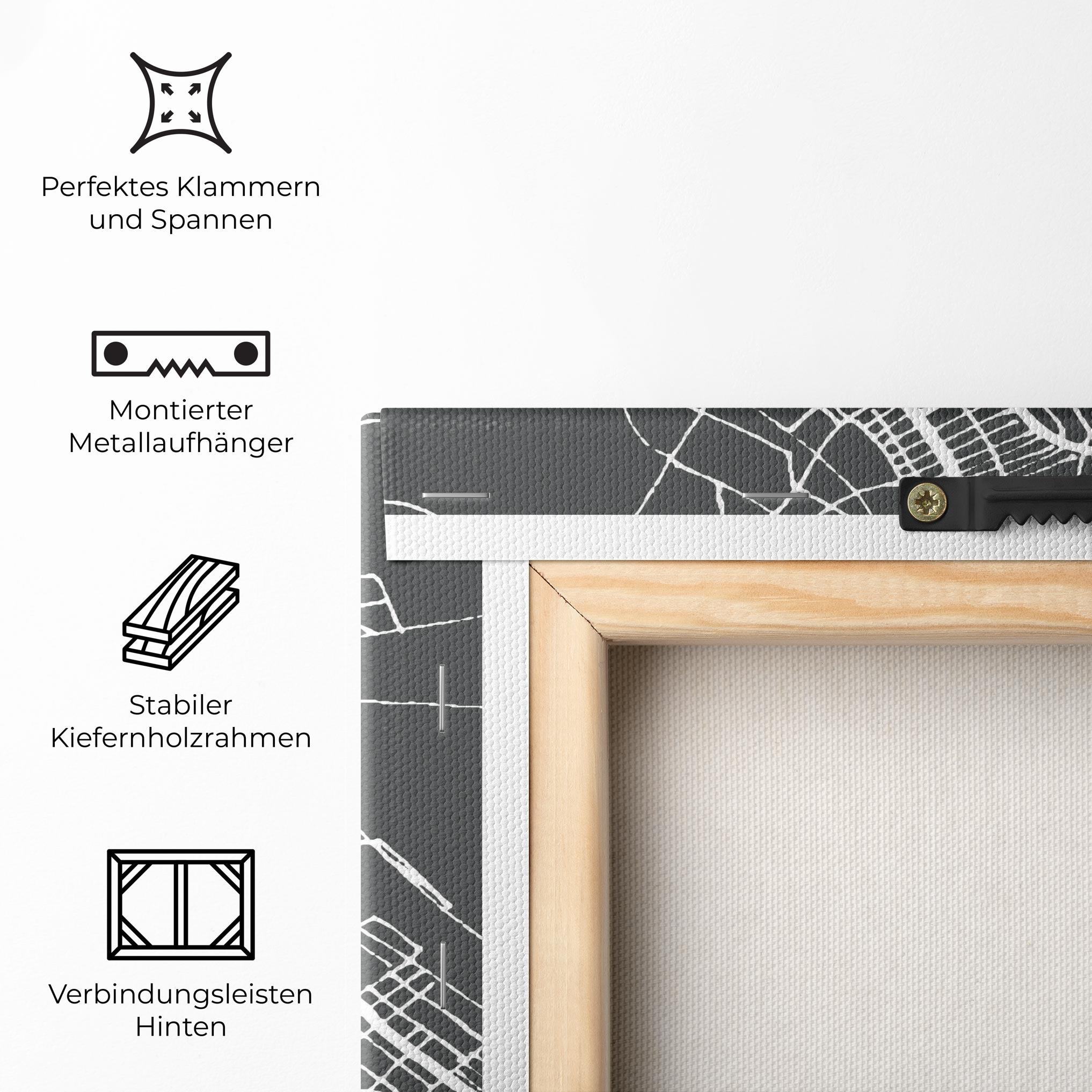 Leinwandbild Bangui Map mockup 5