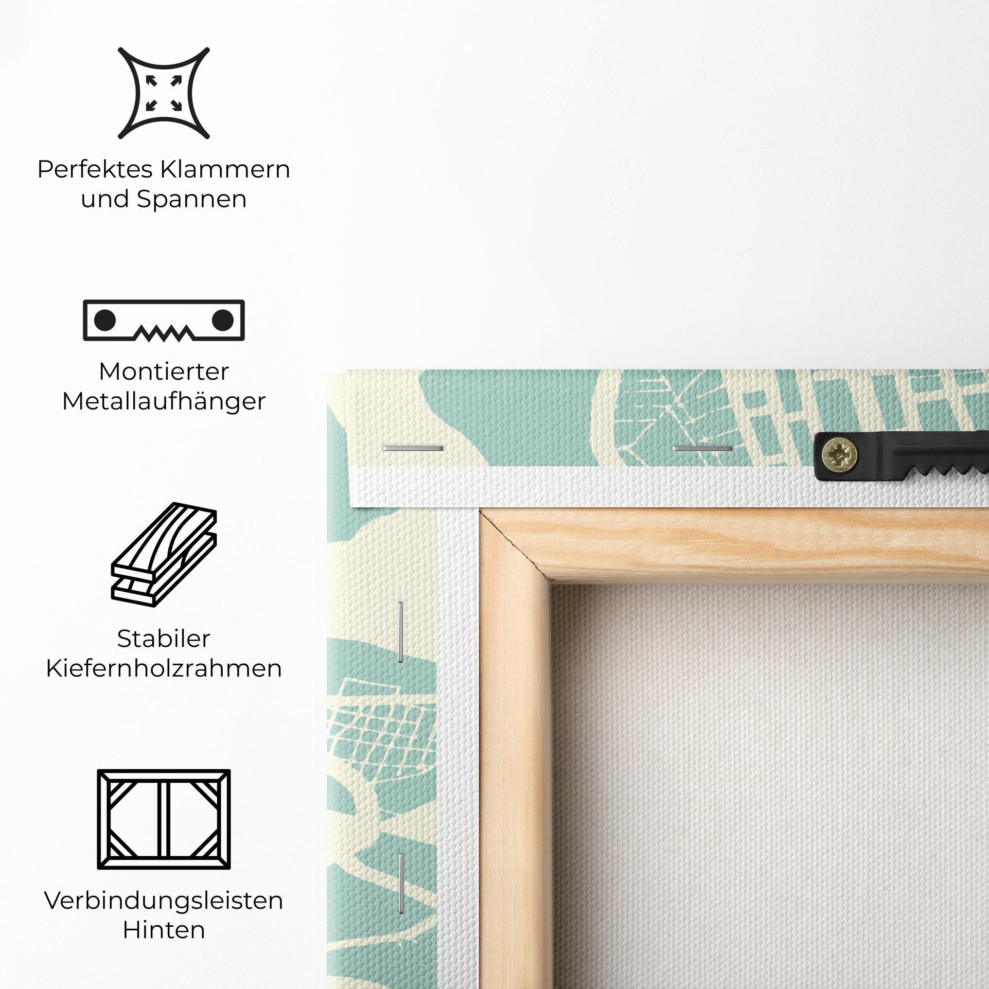 Leinwandbild Brasilia Map mockup 5