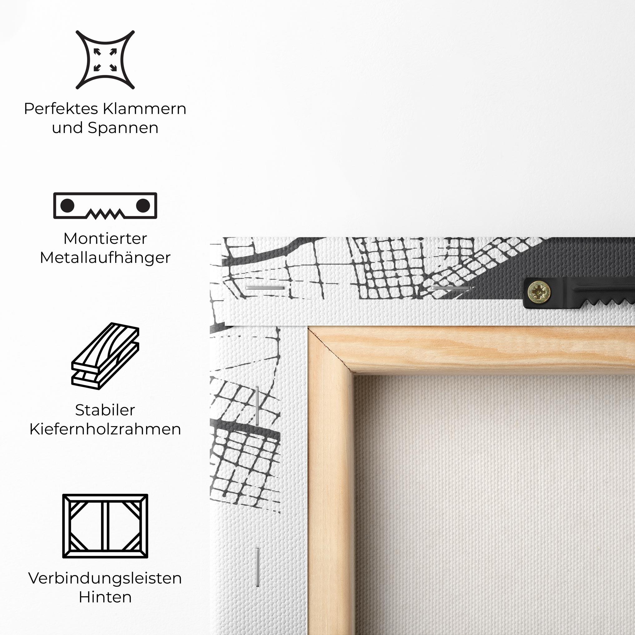 Leinwandbild Chalcis Map mockup 5