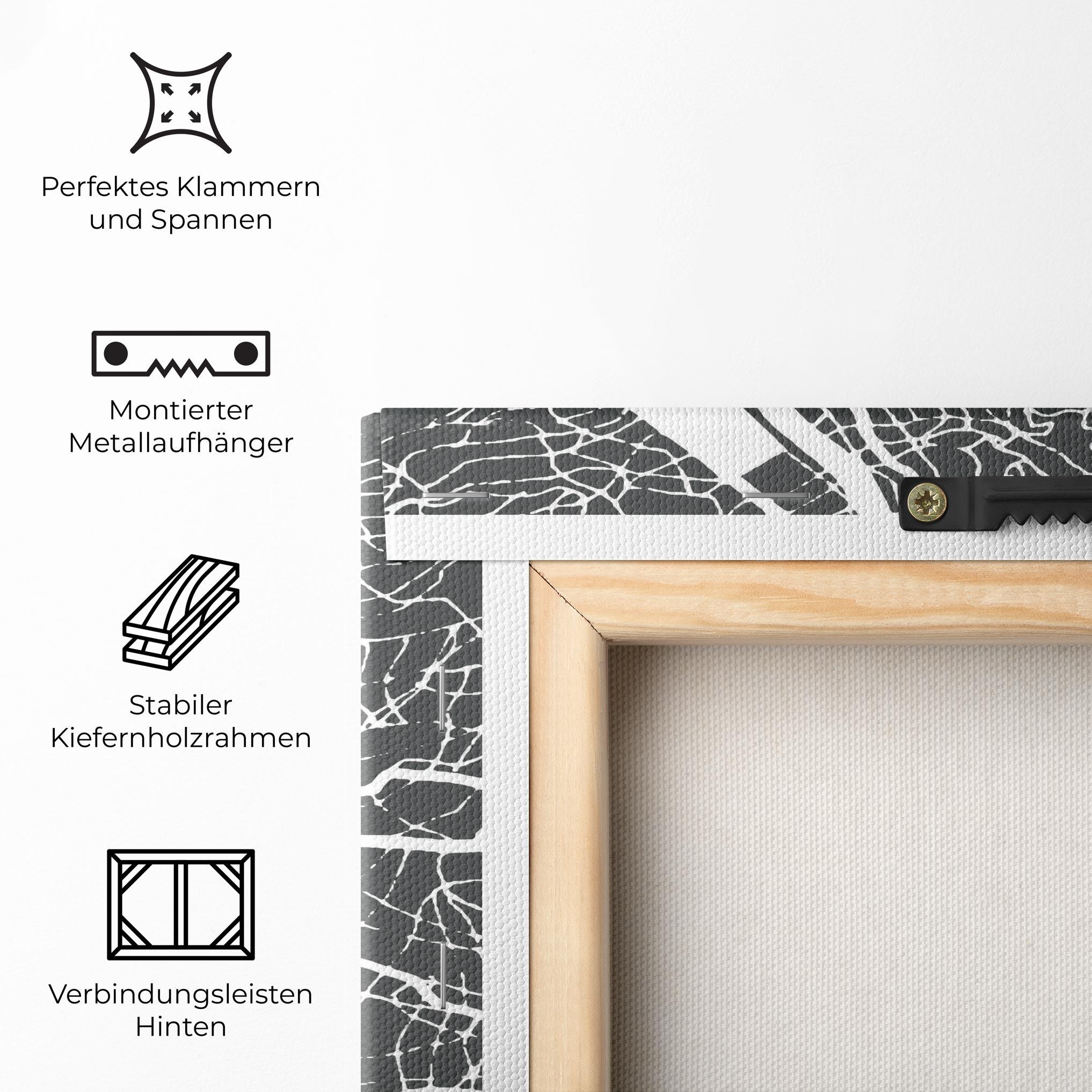 Leinwandbild Genoa Map mockup 5