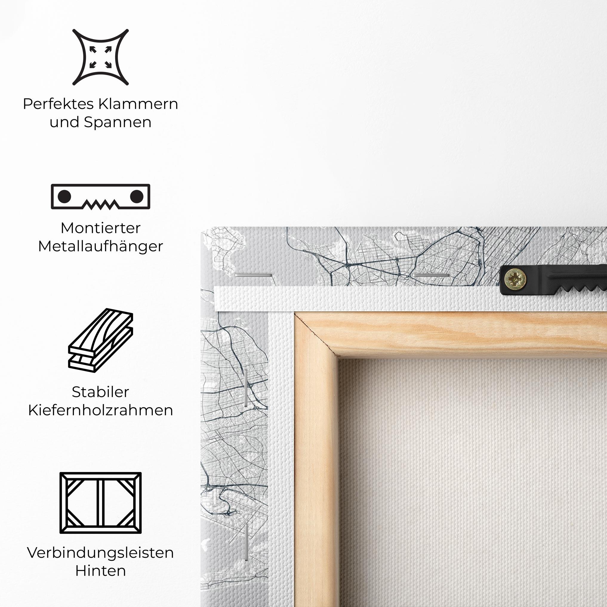 Leinwandbild New York Map mockup 5