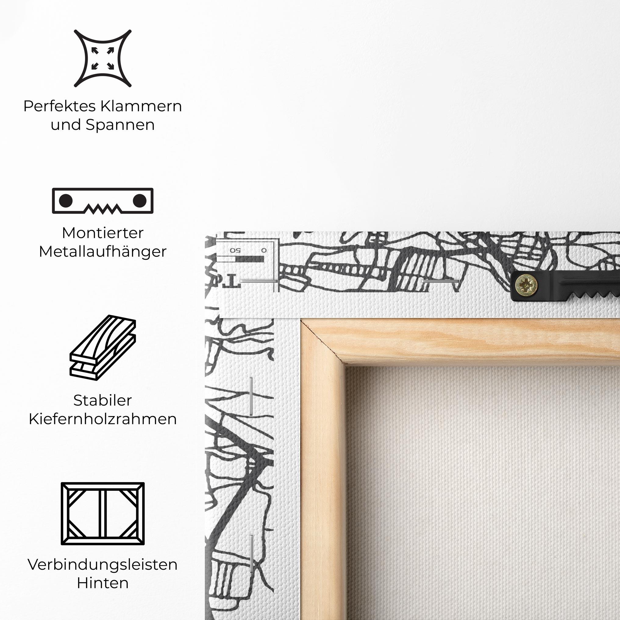 Leinwandbild Tasikmalaya Map mockup 5
