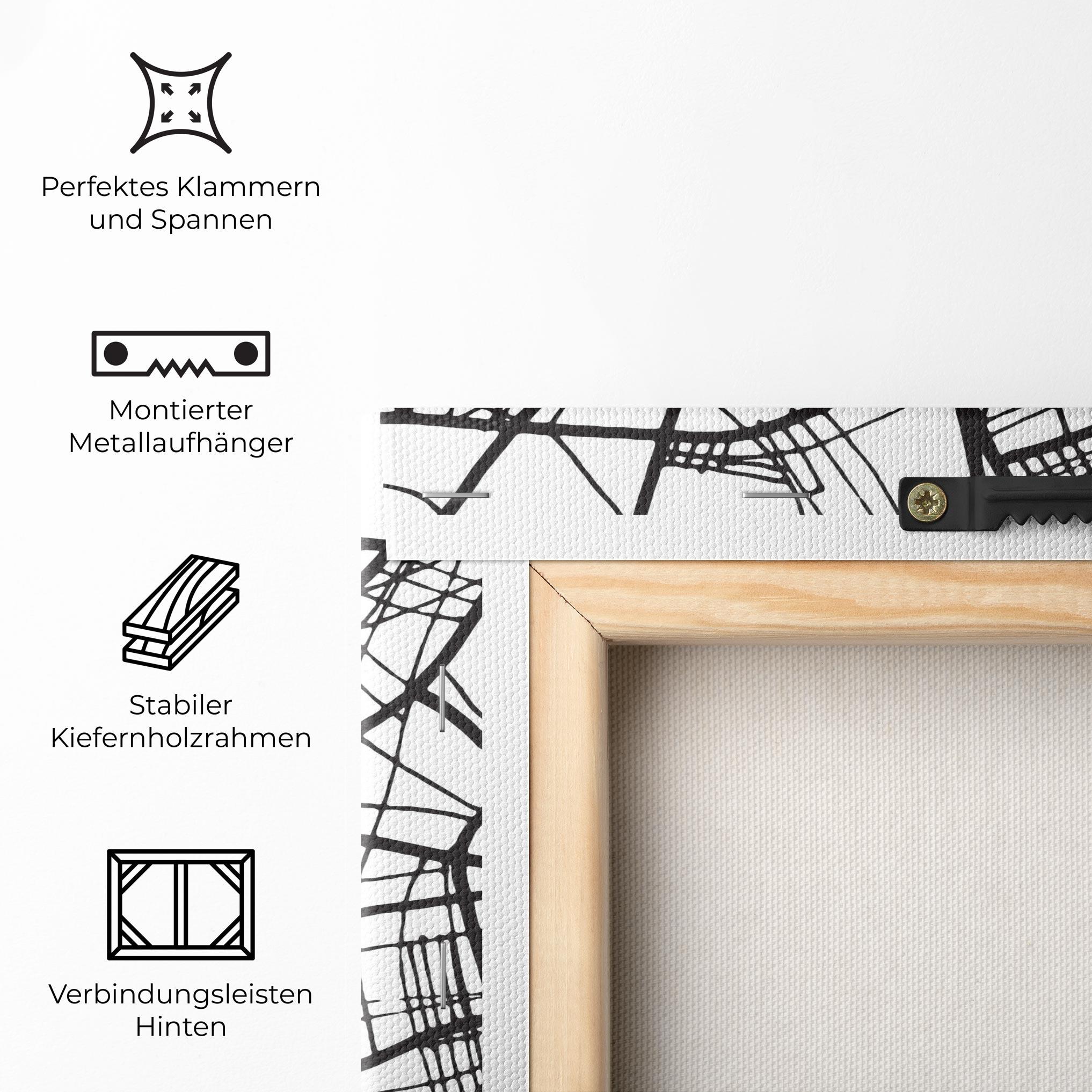 Leinwandbild Vitoria Gasteiz Map mockup 5