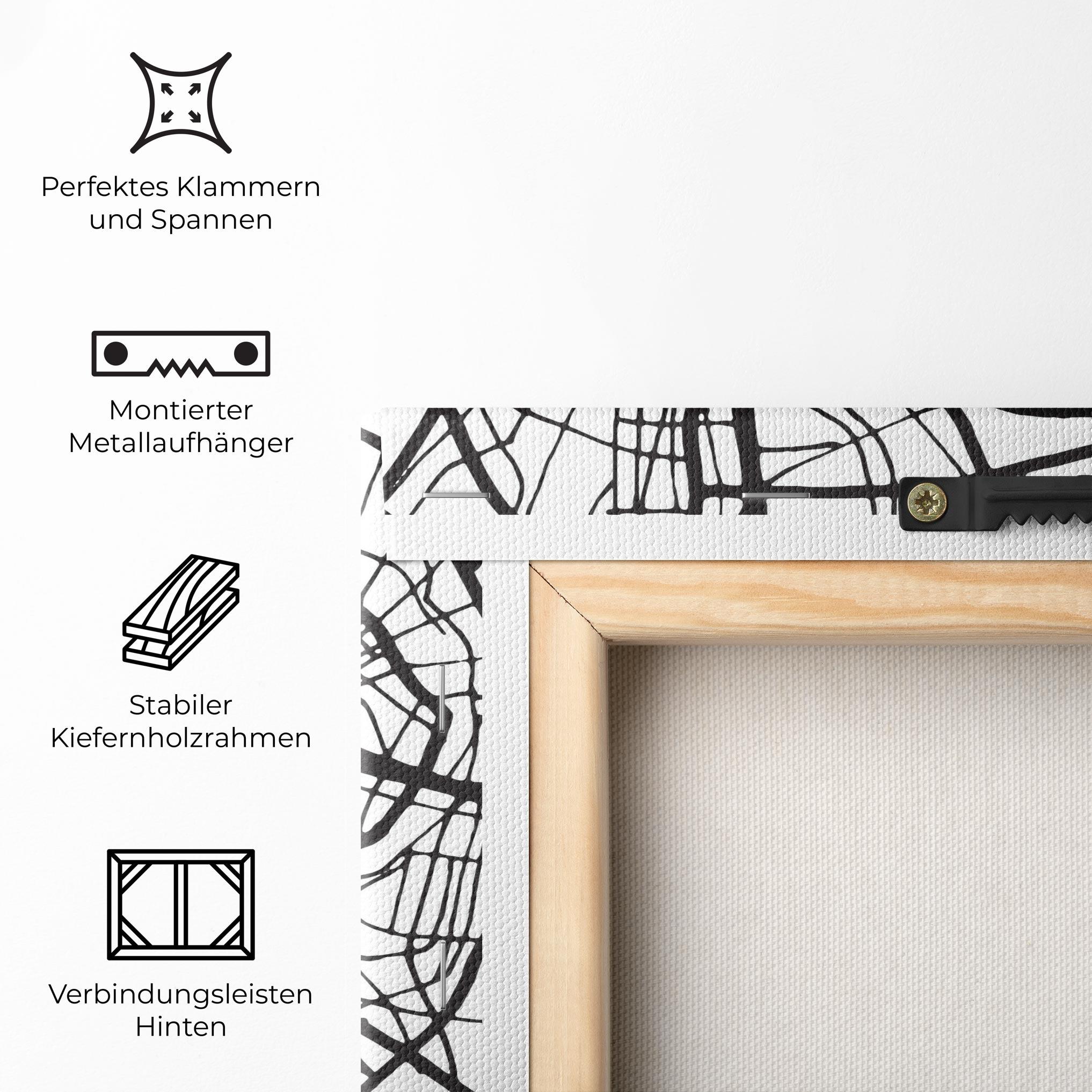 Leinwandbild Zaragoza City Map mockup 5