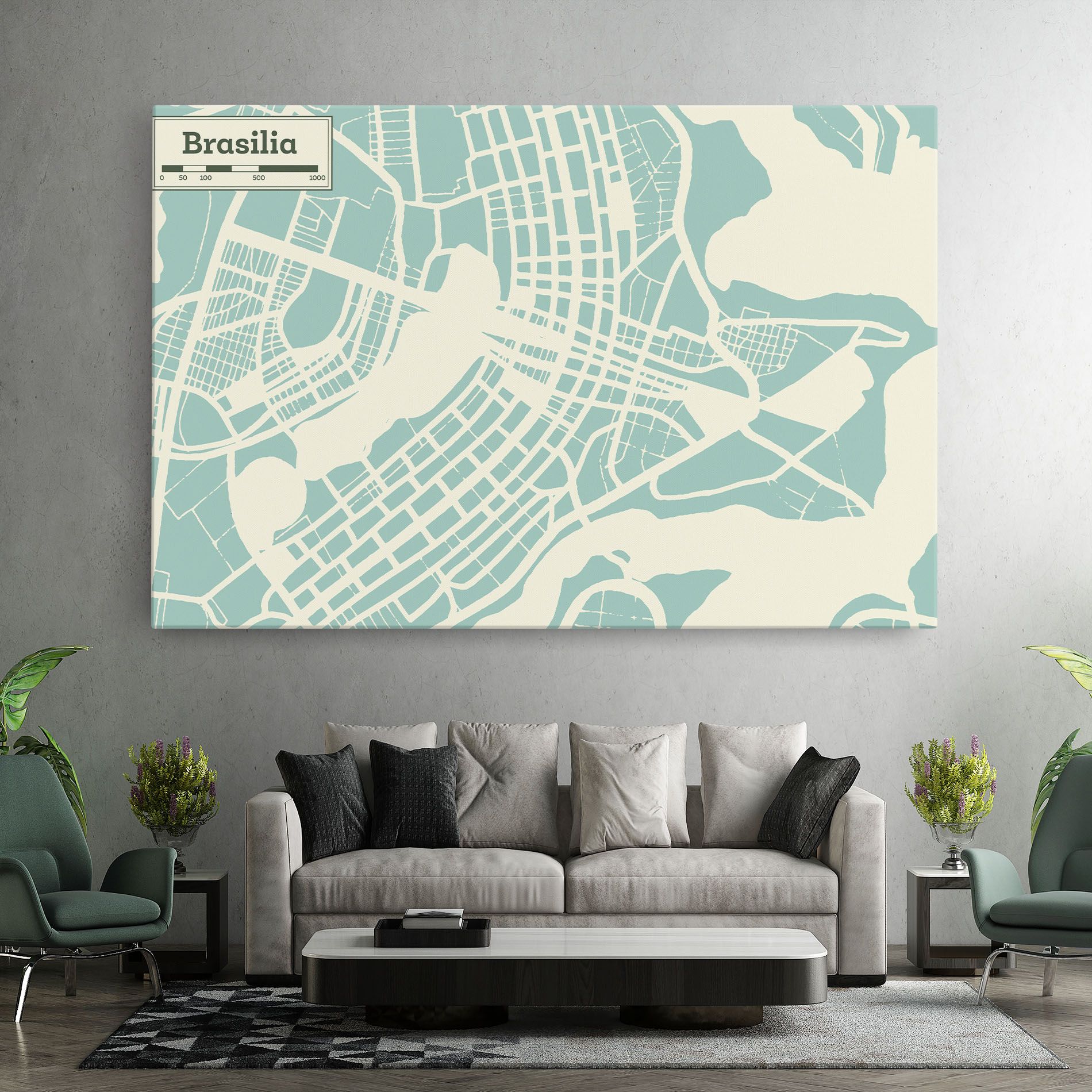 Brasilia Map mockup 7