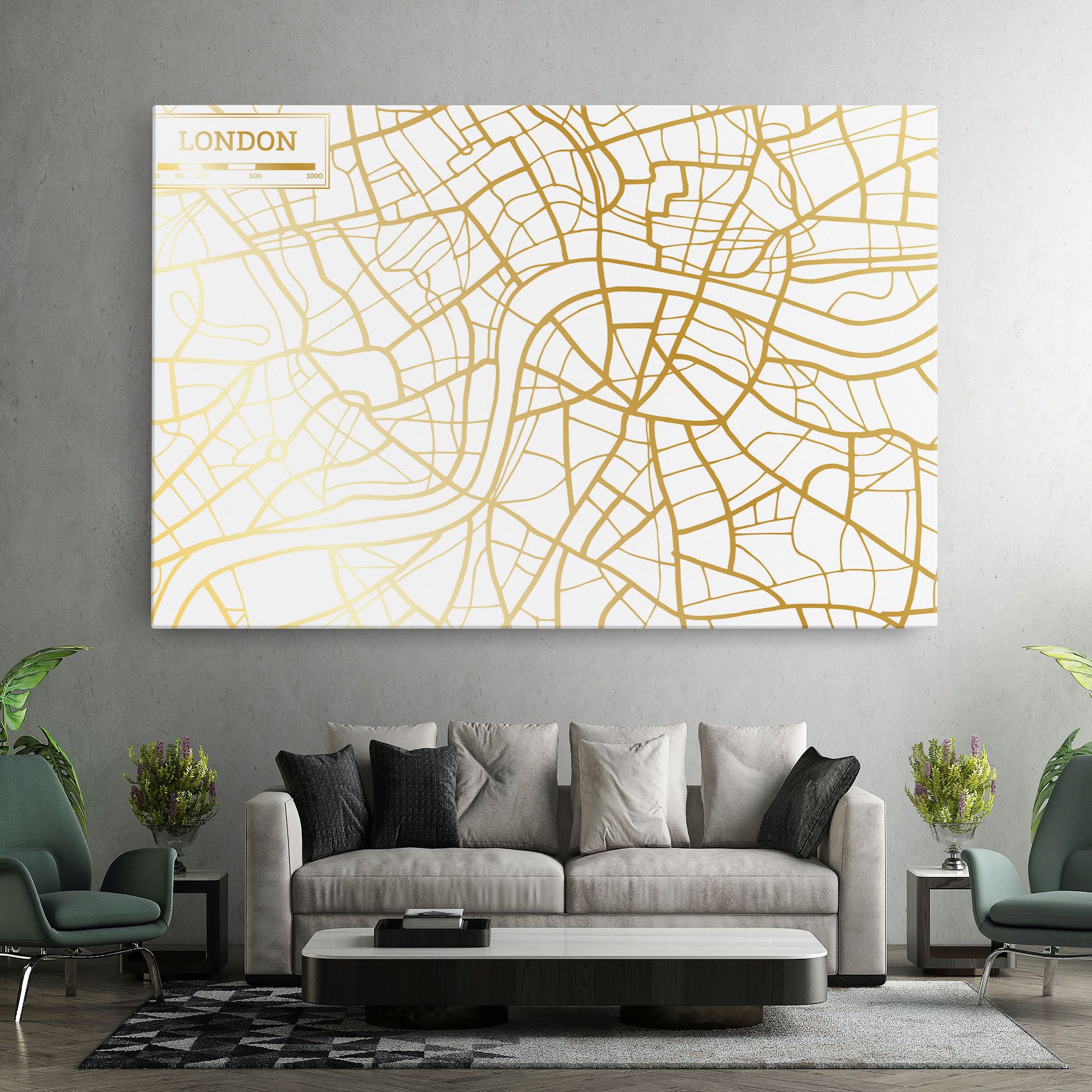 London Gold Map mockup 7