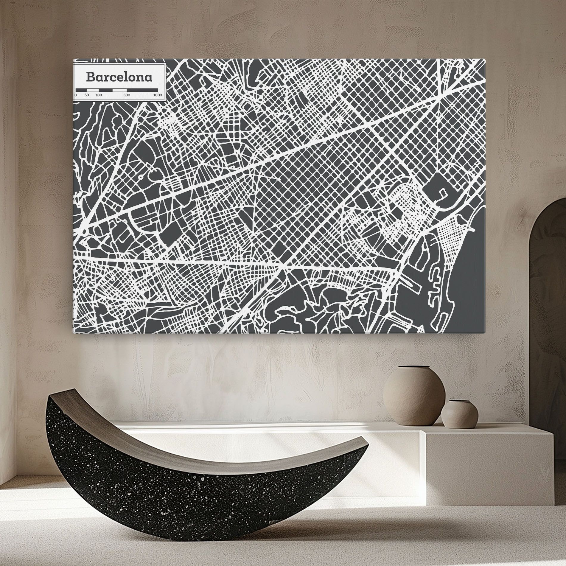 Barcelona Map mockup 8