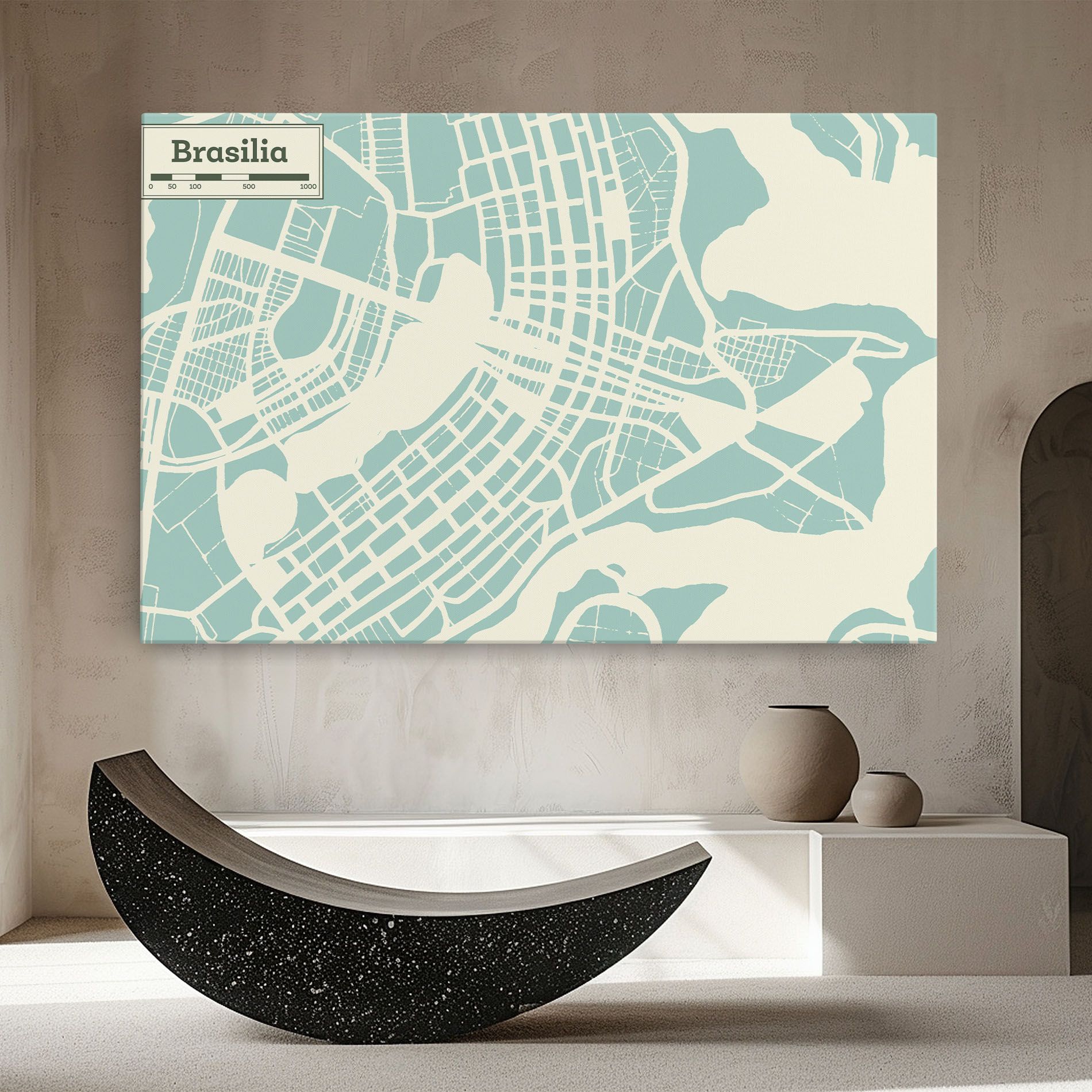 Brasilia Map mockup 8