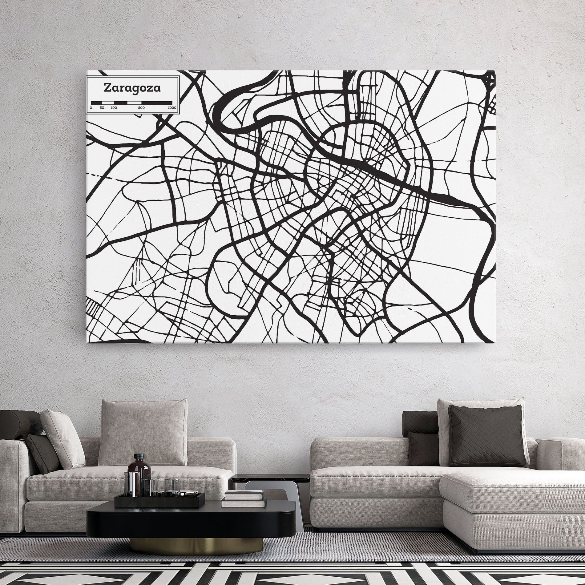 Zaragoza City Map mockup 2