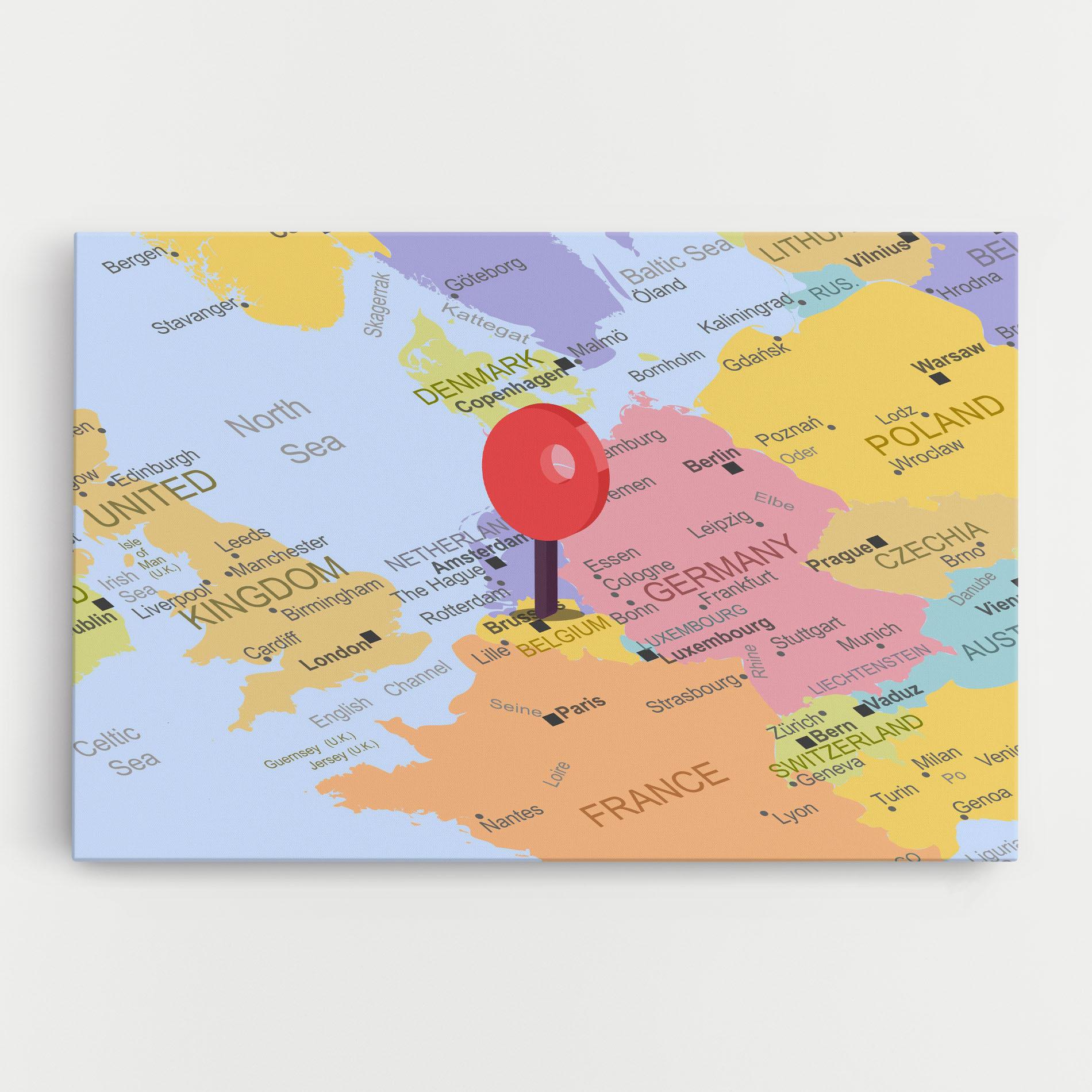 Leinwandbild Belgium Close Up mockup 0