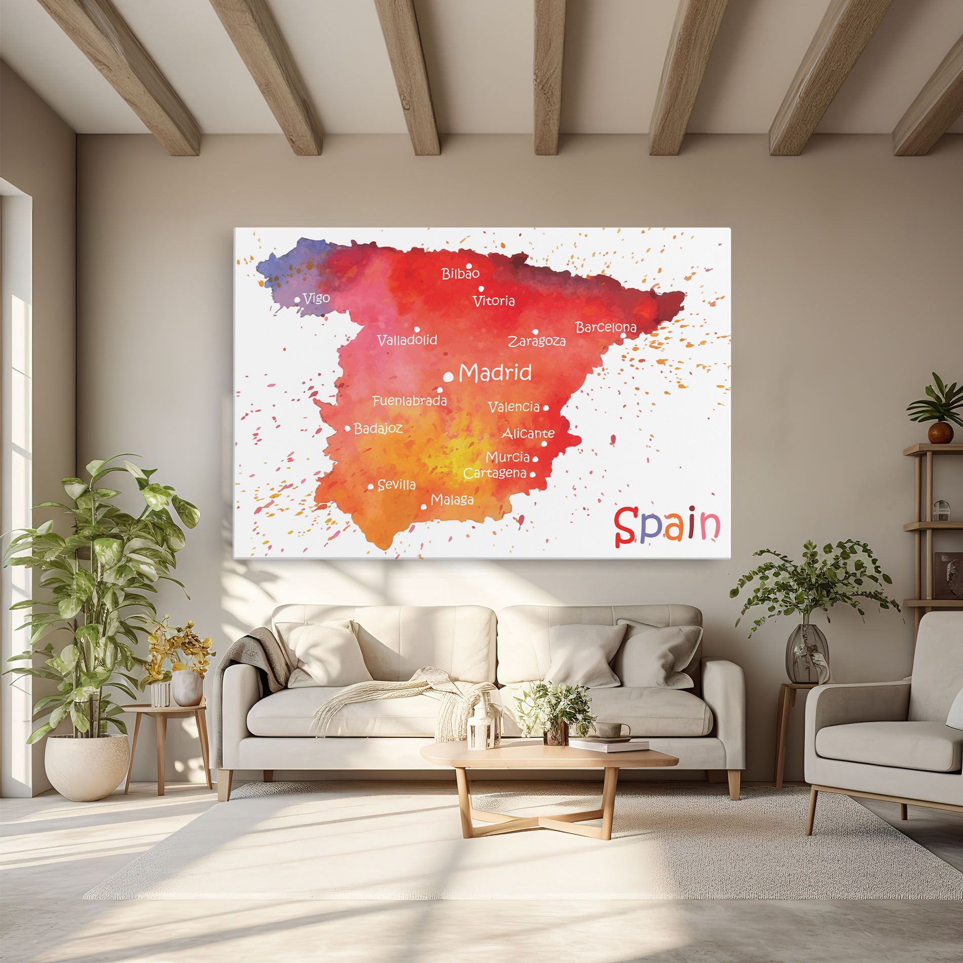 Spain Map mockup 6
