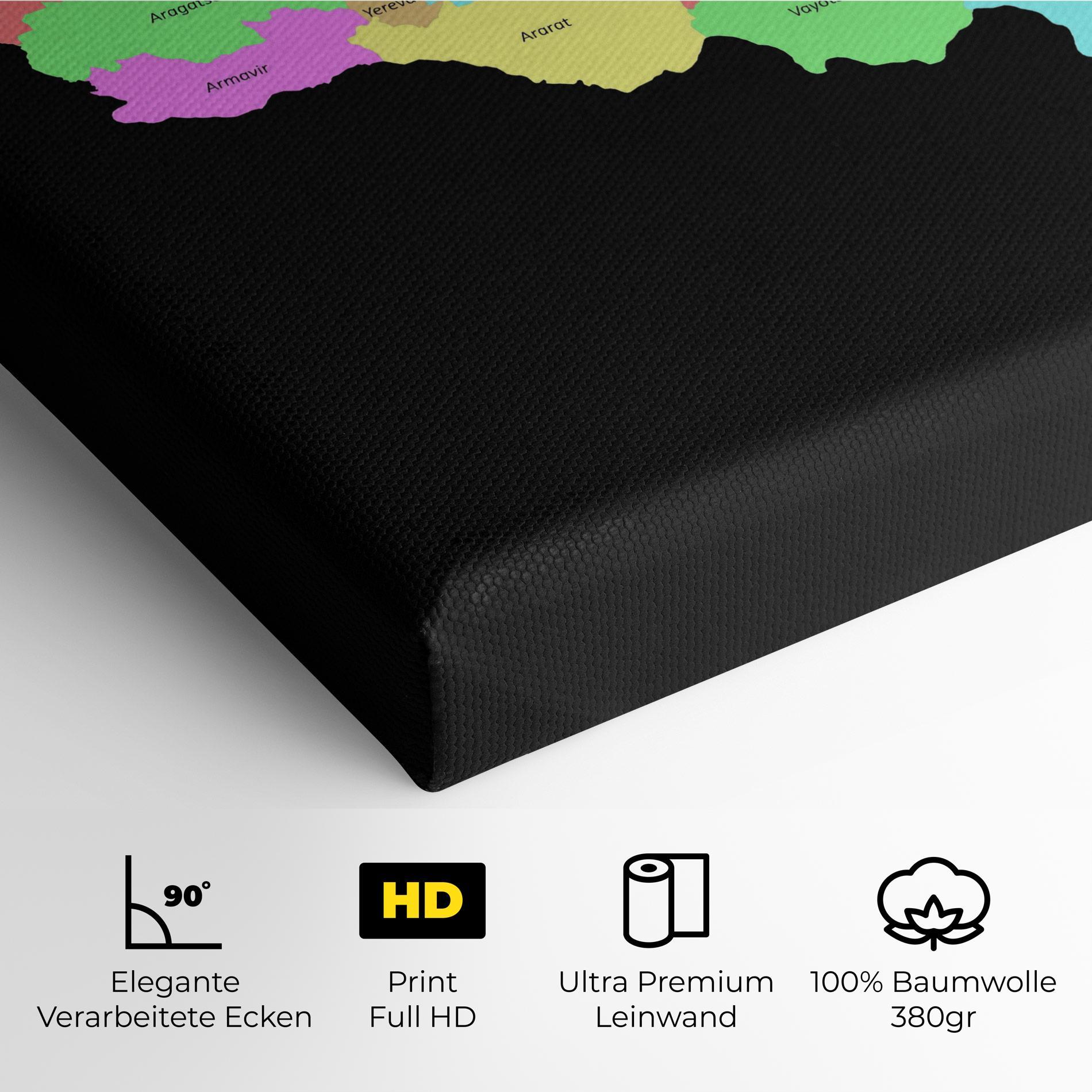 Leinwandbild Armenia Map mockup 4