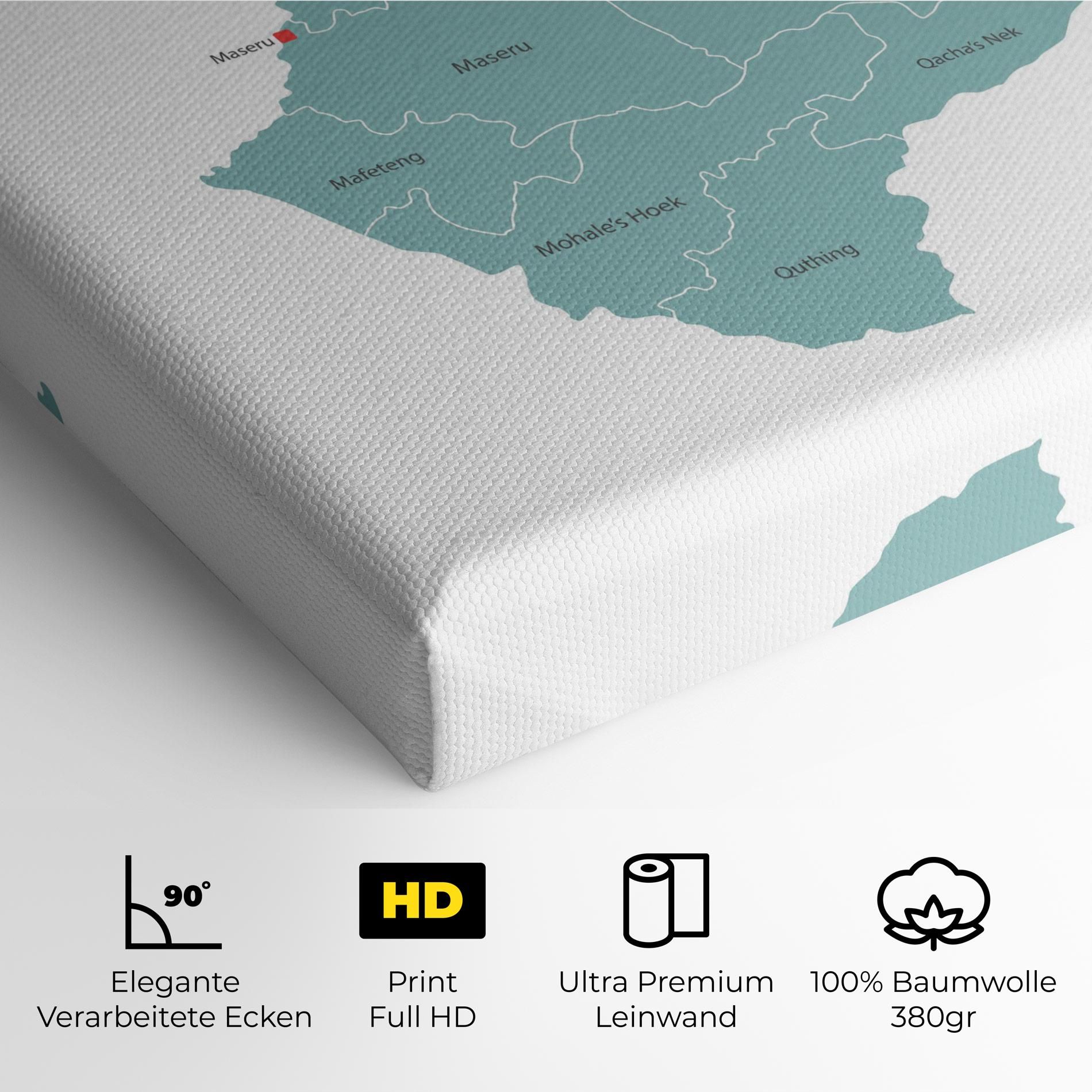Lesotho Map mockup 4