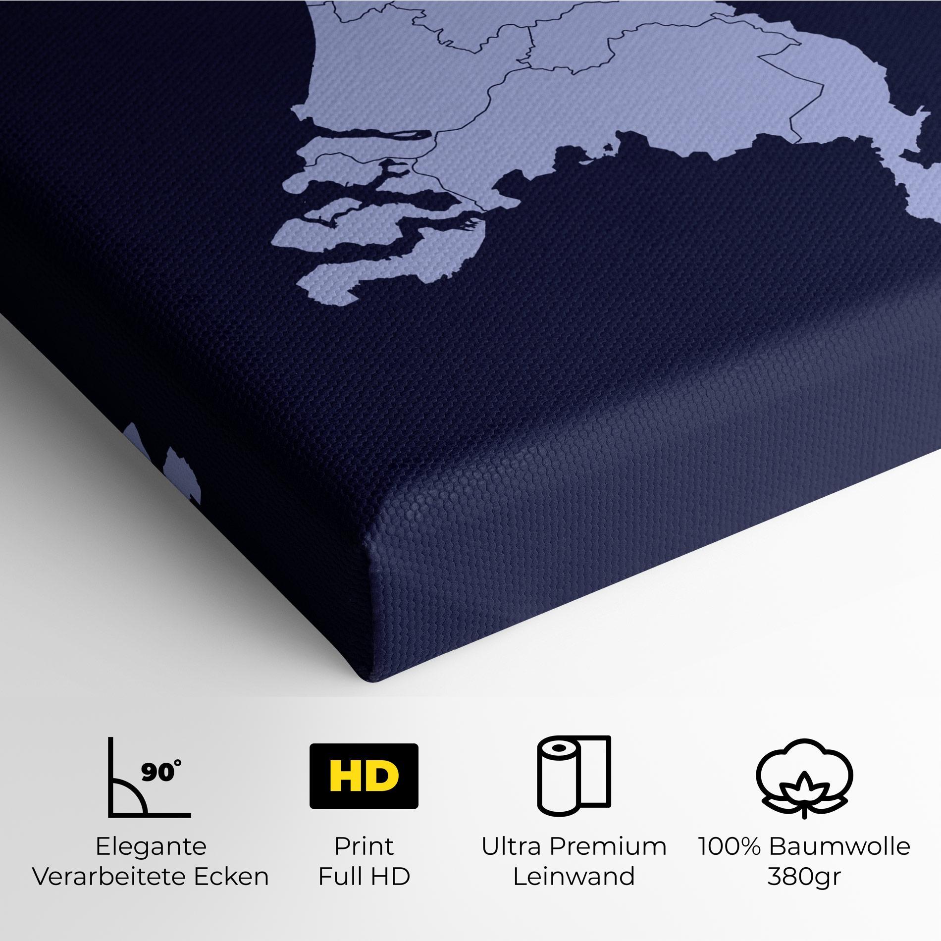 Leinwandbild Netherlands Map mockup 4