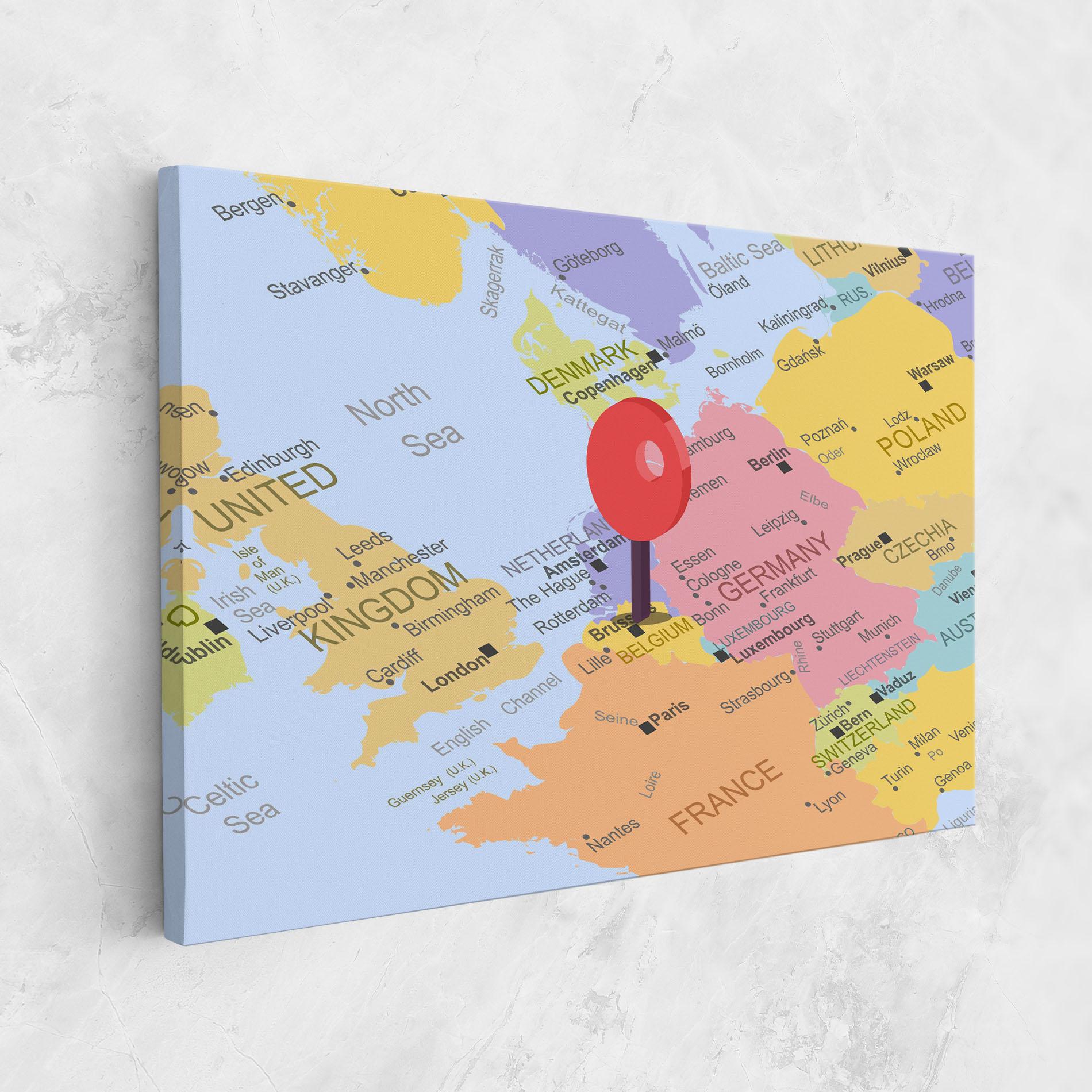 Leinwandbild Belgium Close Up mockup 1