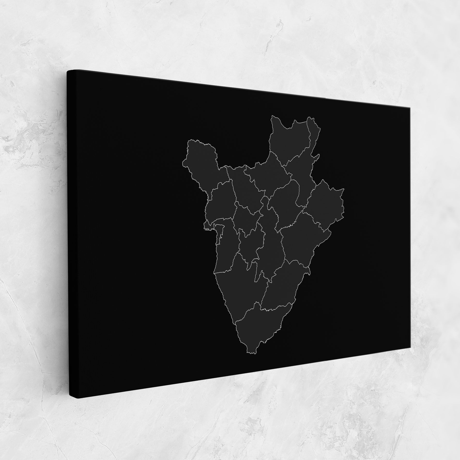Burundi Grey Map mockup 1