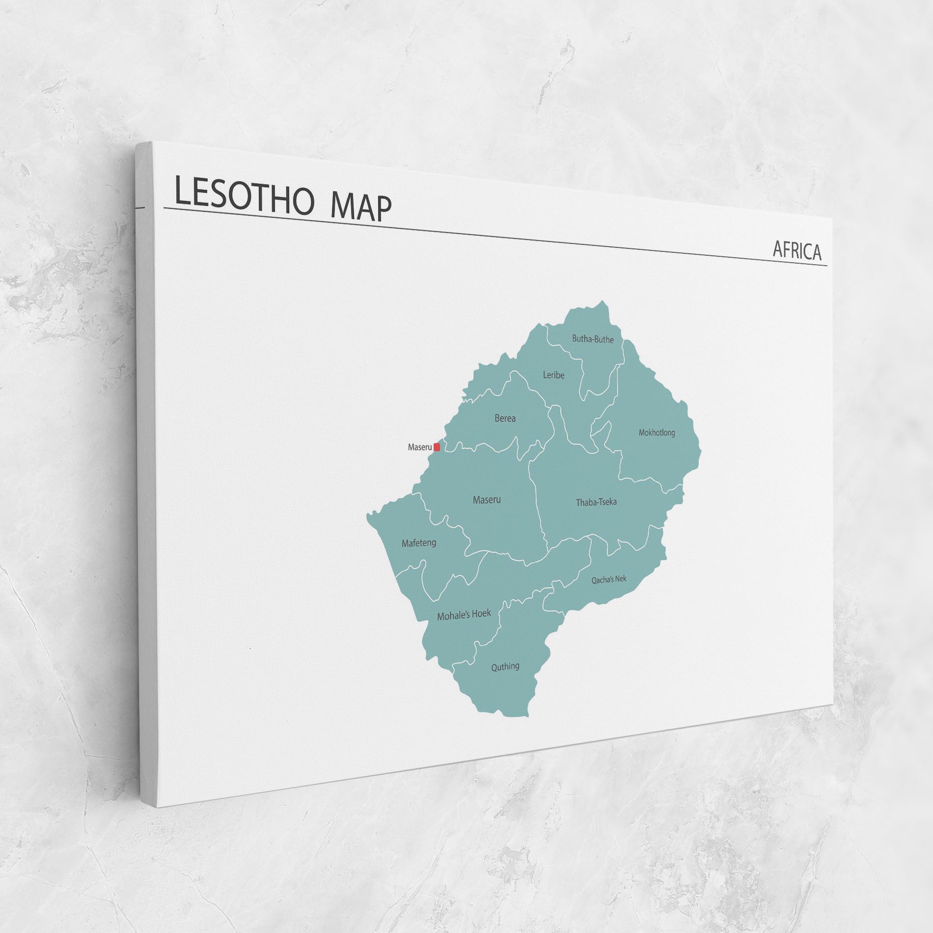 Lesotho Map mockup 1