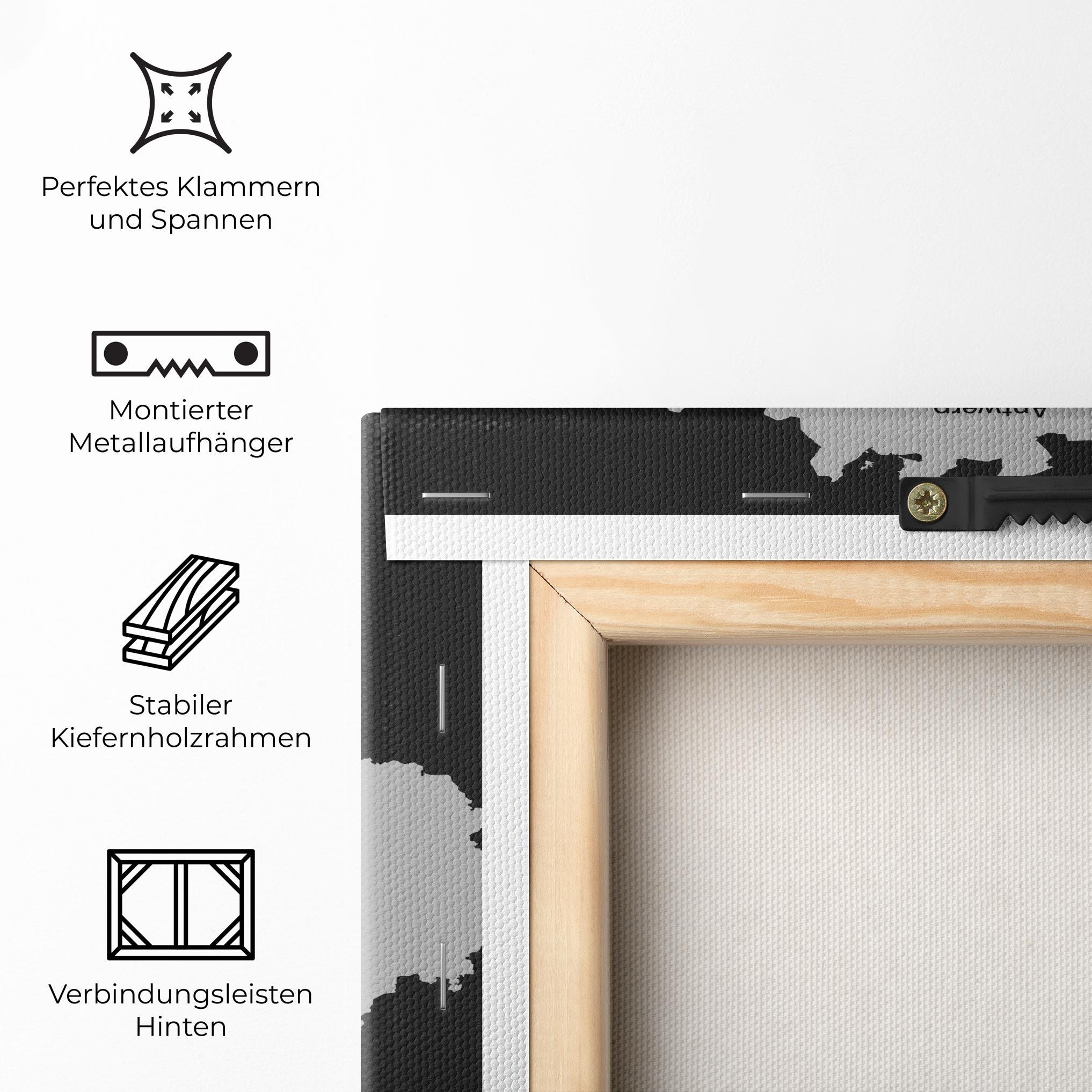 Leinwandbild Belgium Map mockup 5