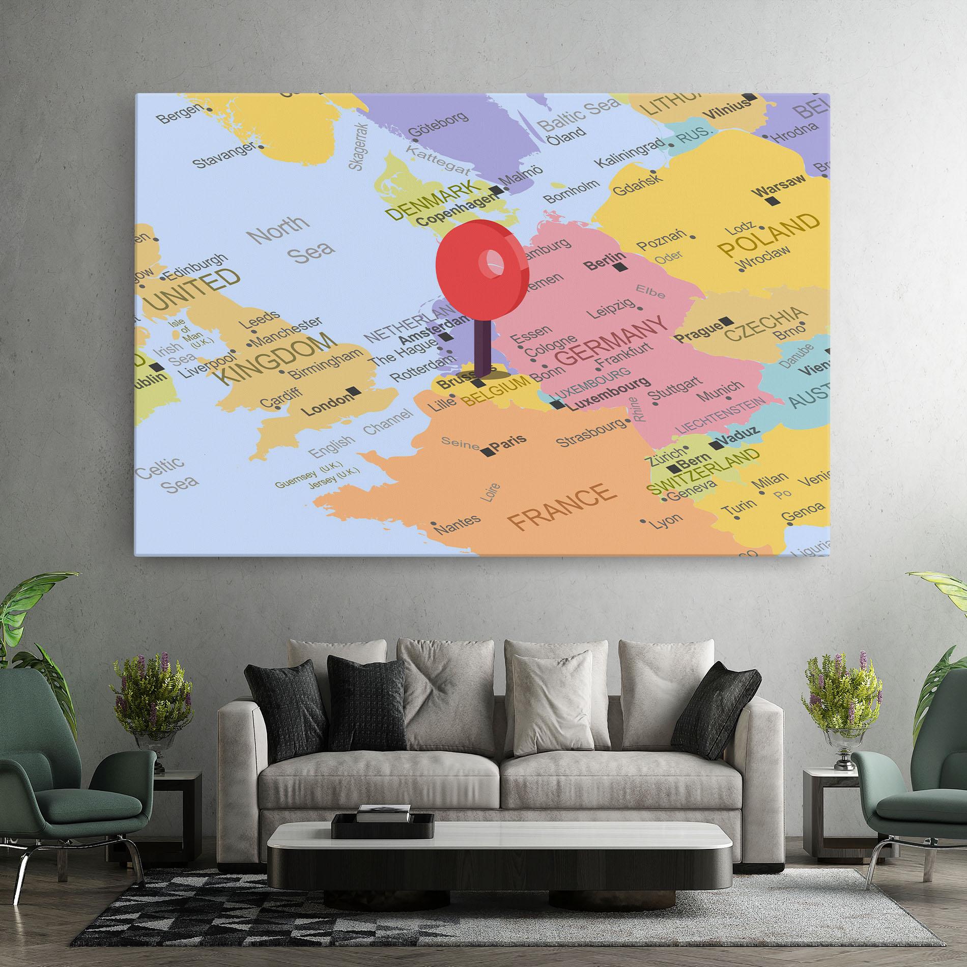 Leinwandbild Belgium Close Up mockup 7