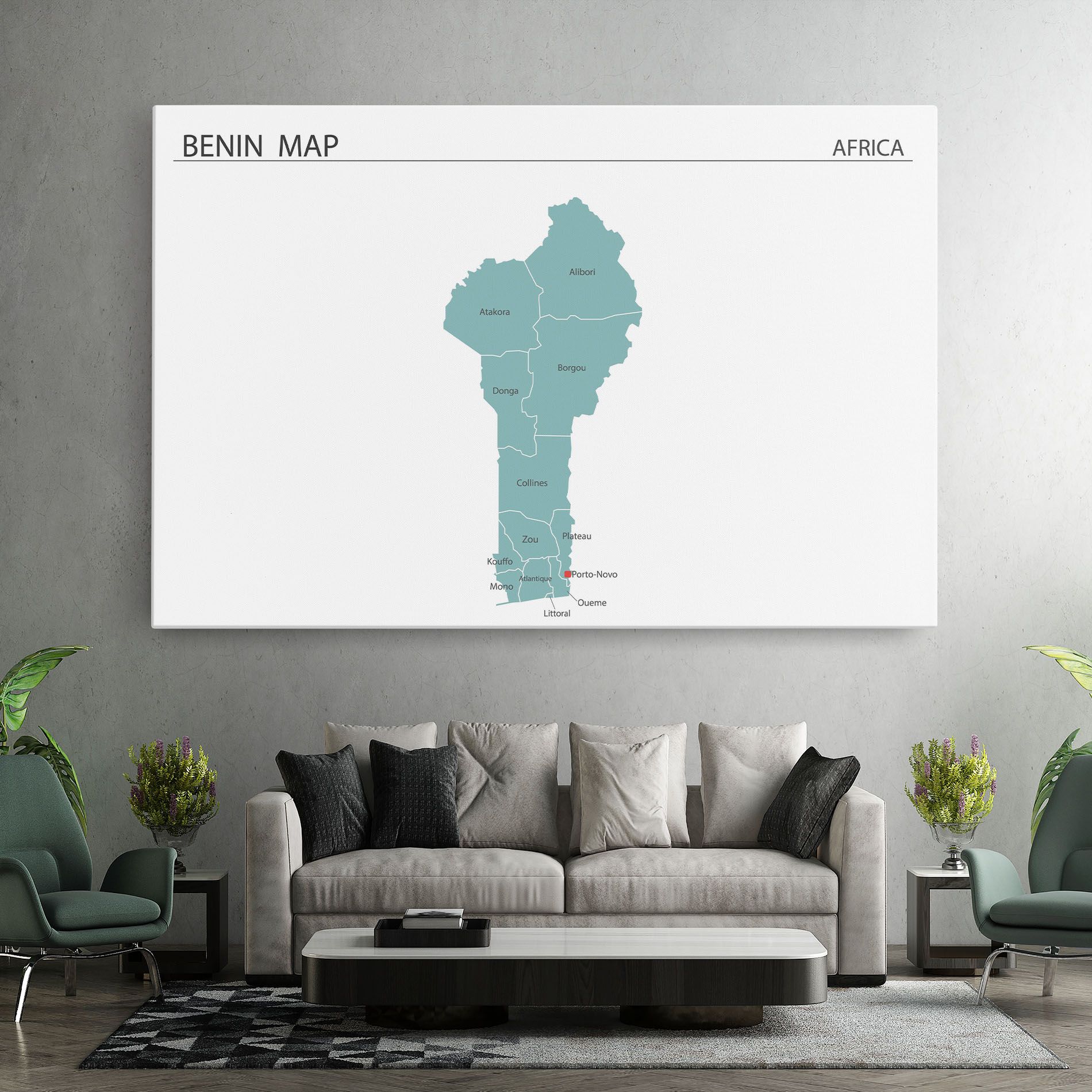 Benin Map mockup 7
