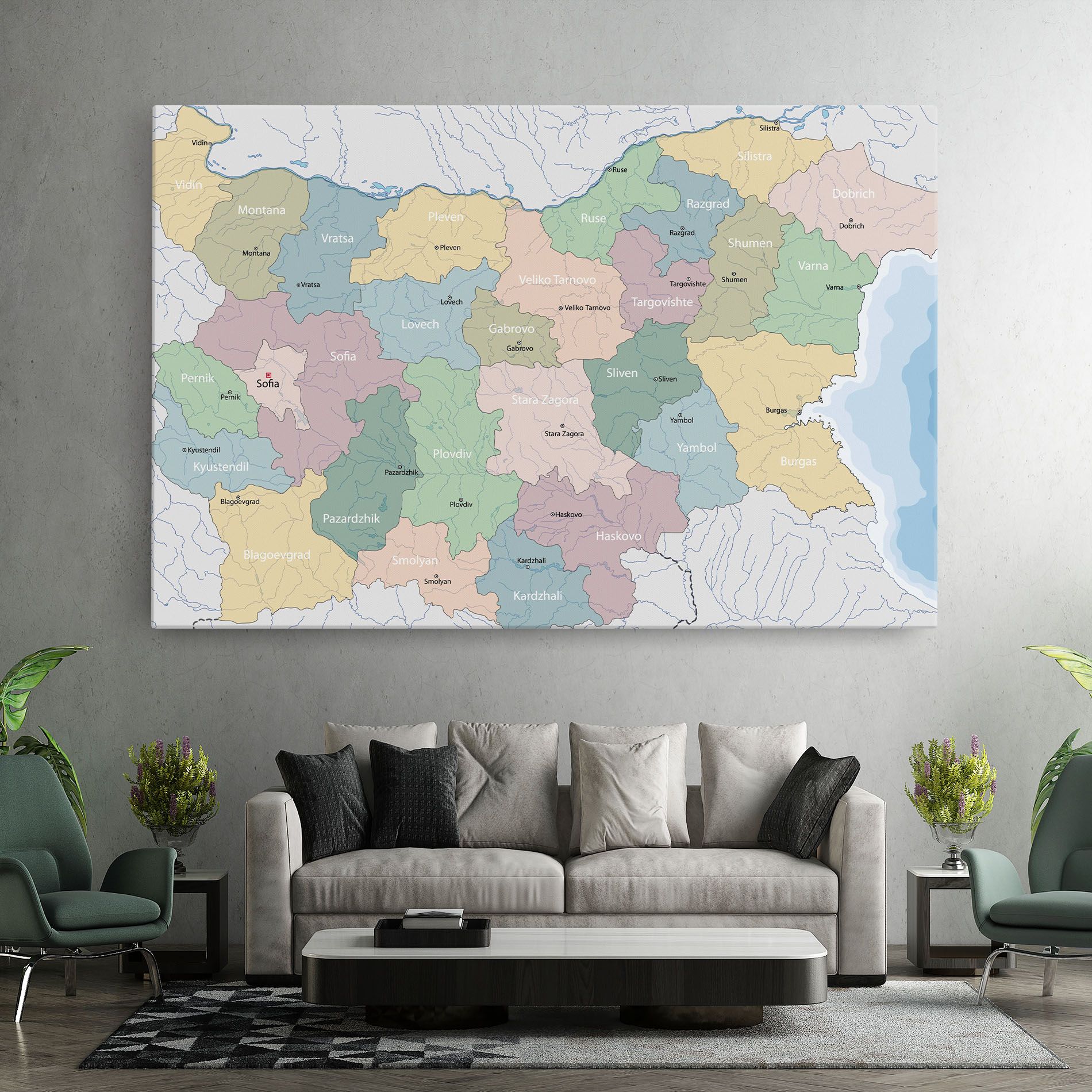 Bulgaria Map mockup 7