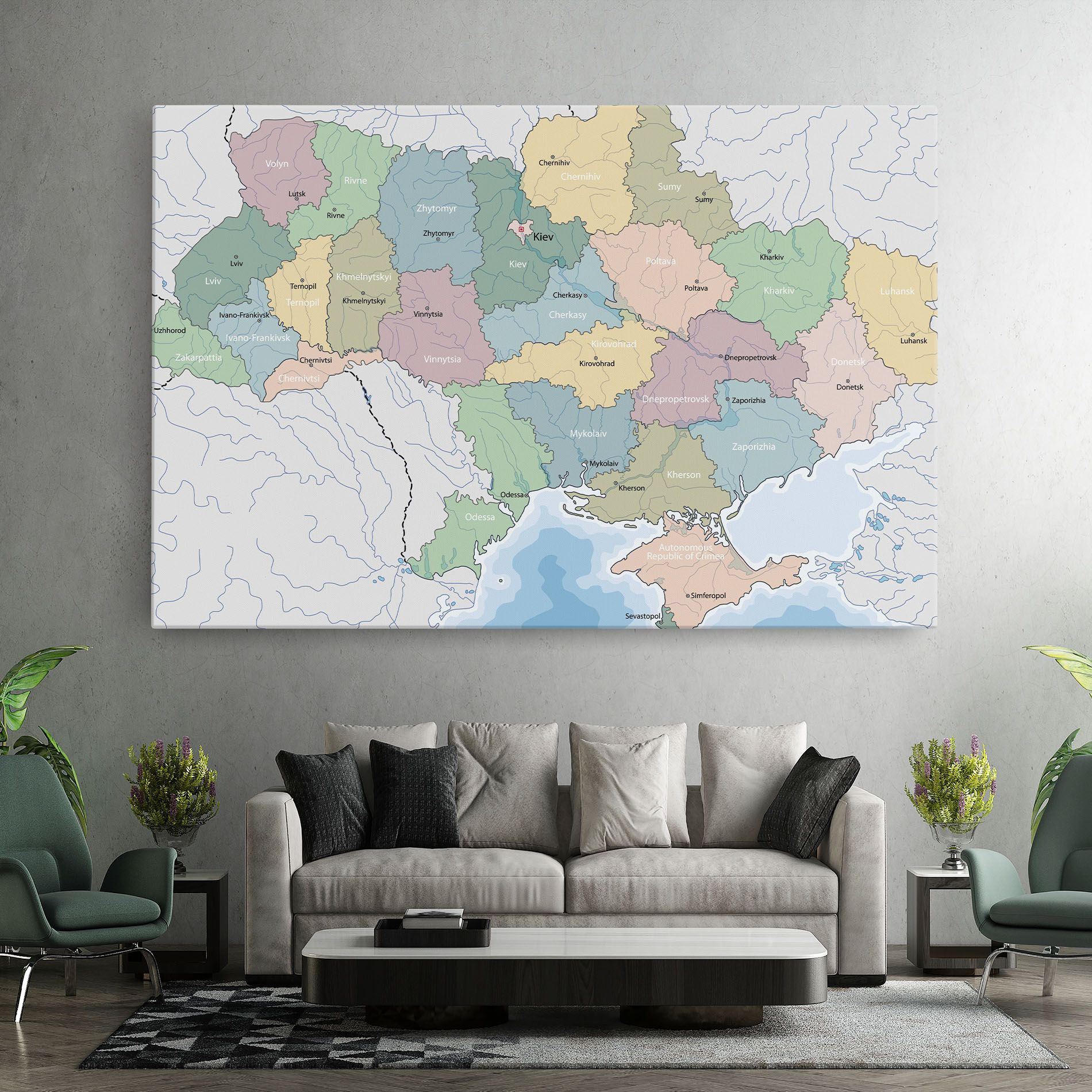 Ukraine Map mockup 7