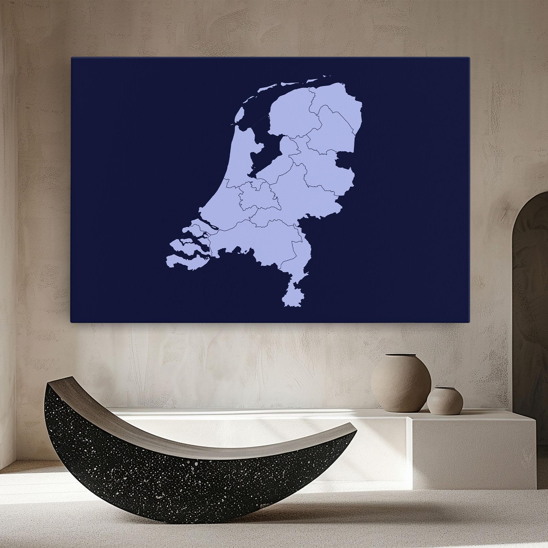 Leinwandbild Netherlands Map mockup 8