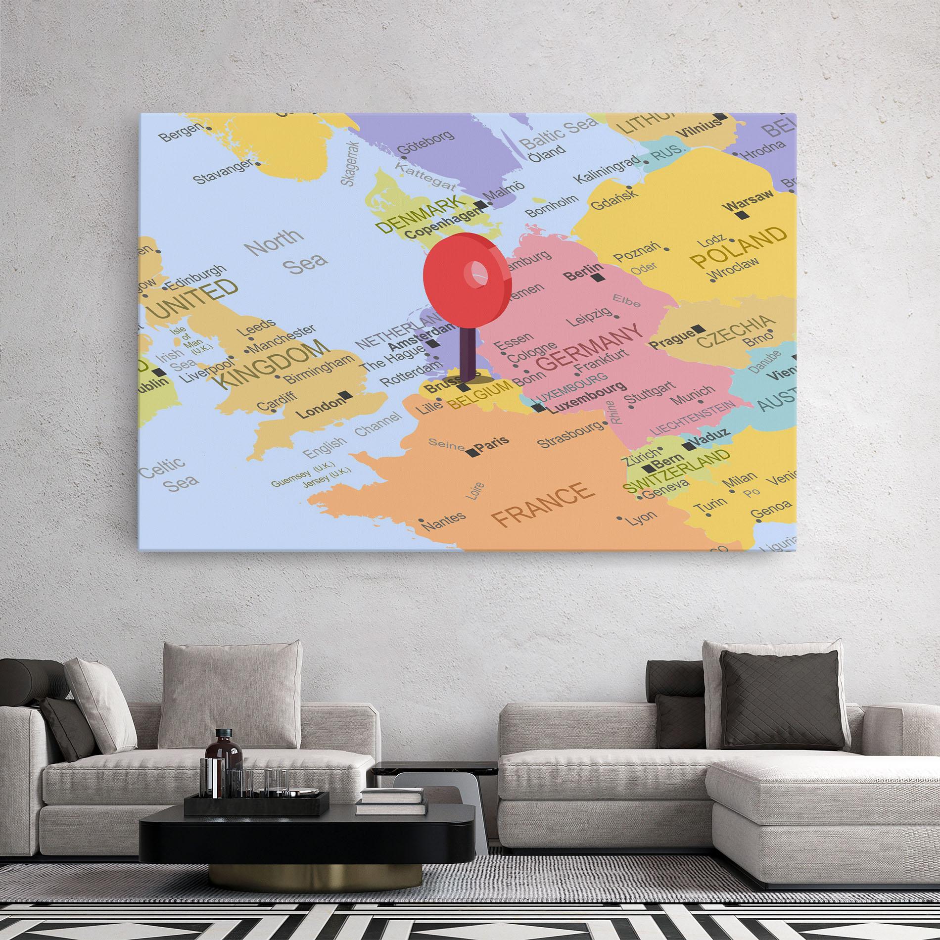 Leinwandbild Belgium Close Up mockup 2