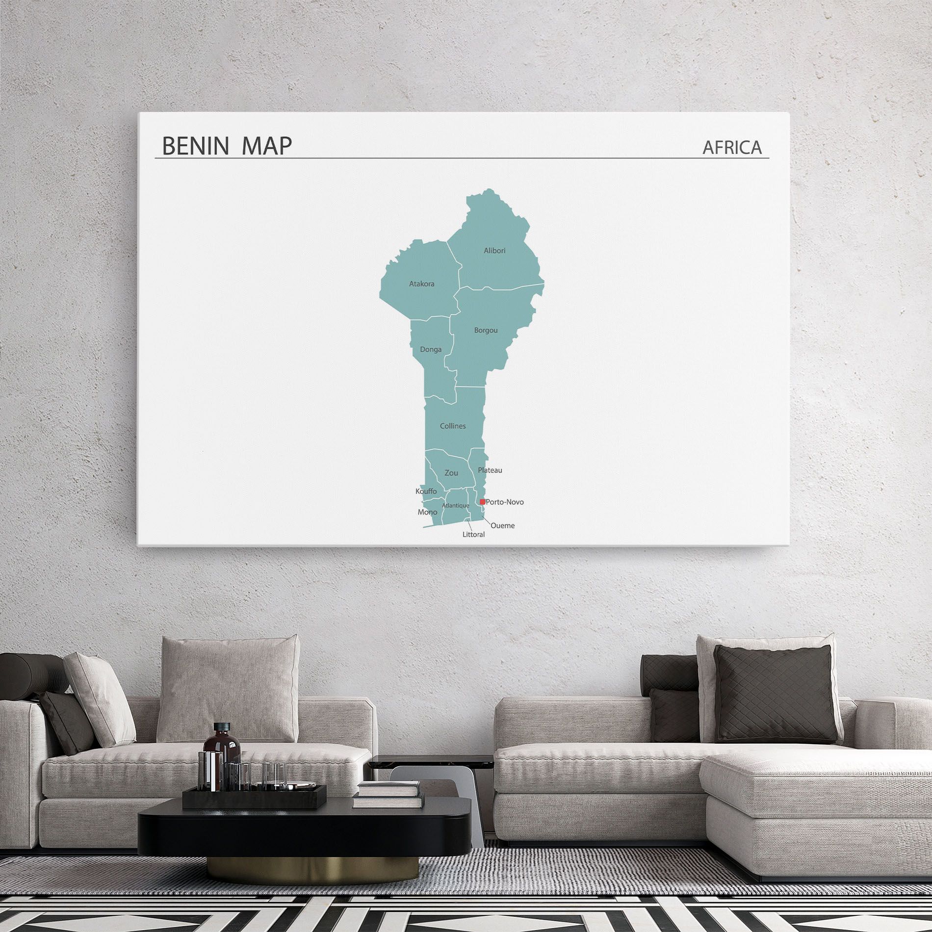 Benin Map mockup 2