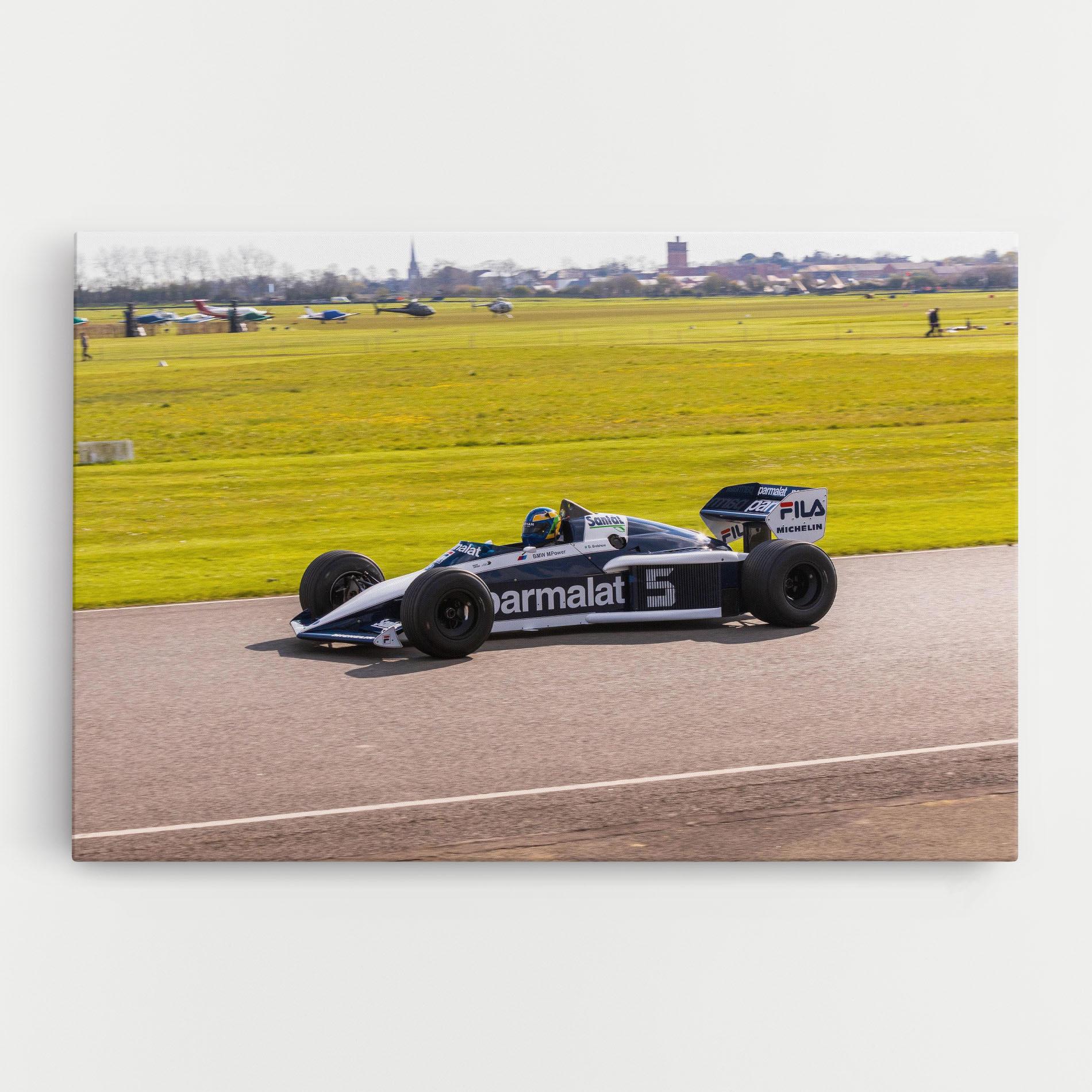 Leinwandbild Black F1 Car mockup 0