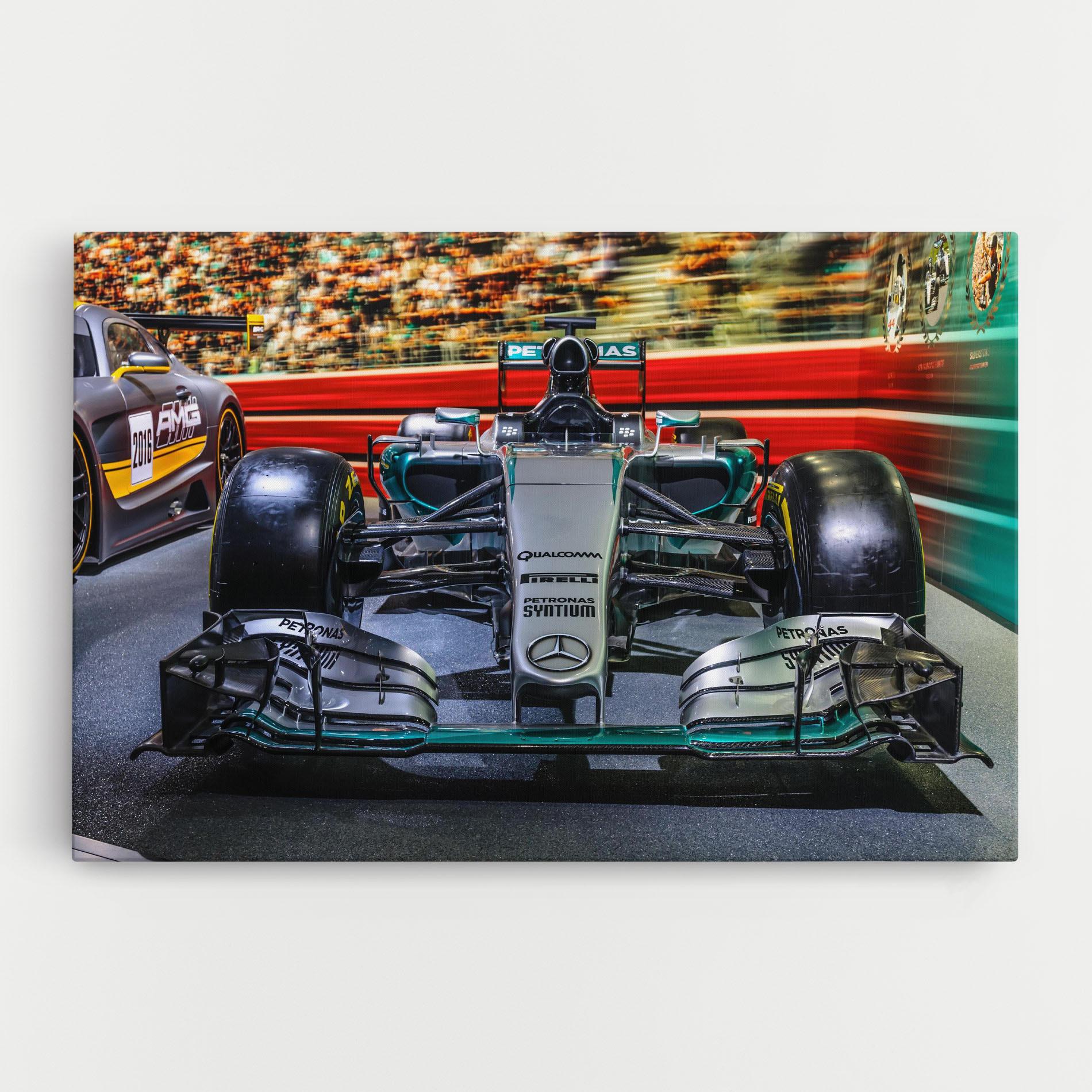 Leinwandbild Black Green F1 mockup 0