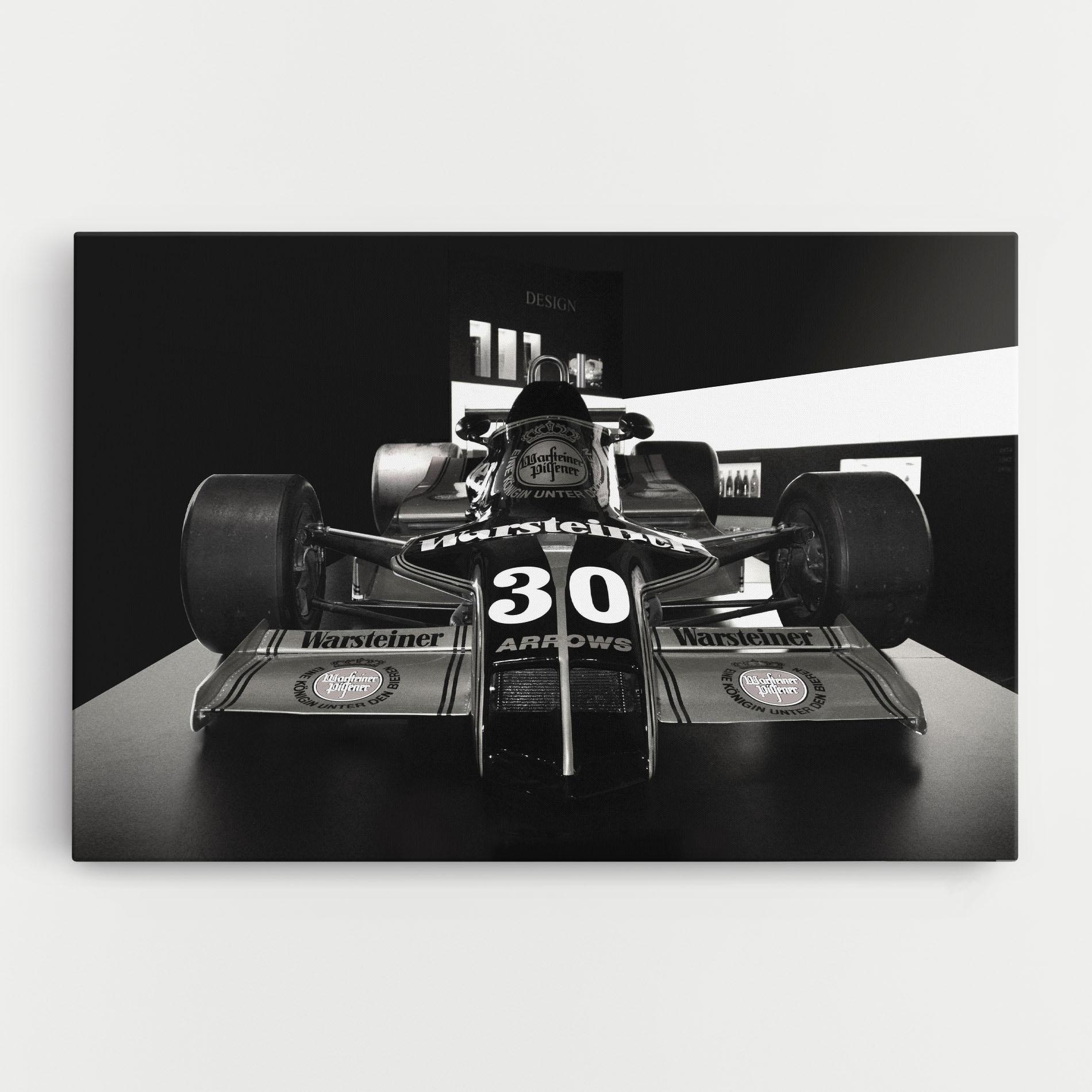 Leinwandbild Formula 1 Car Grey mockup 0