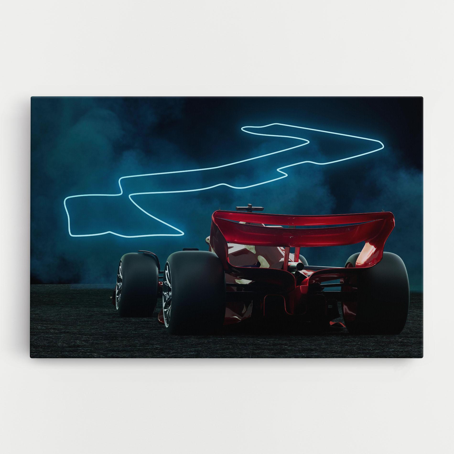 Leinwandbild Race Car F1 mockup 0