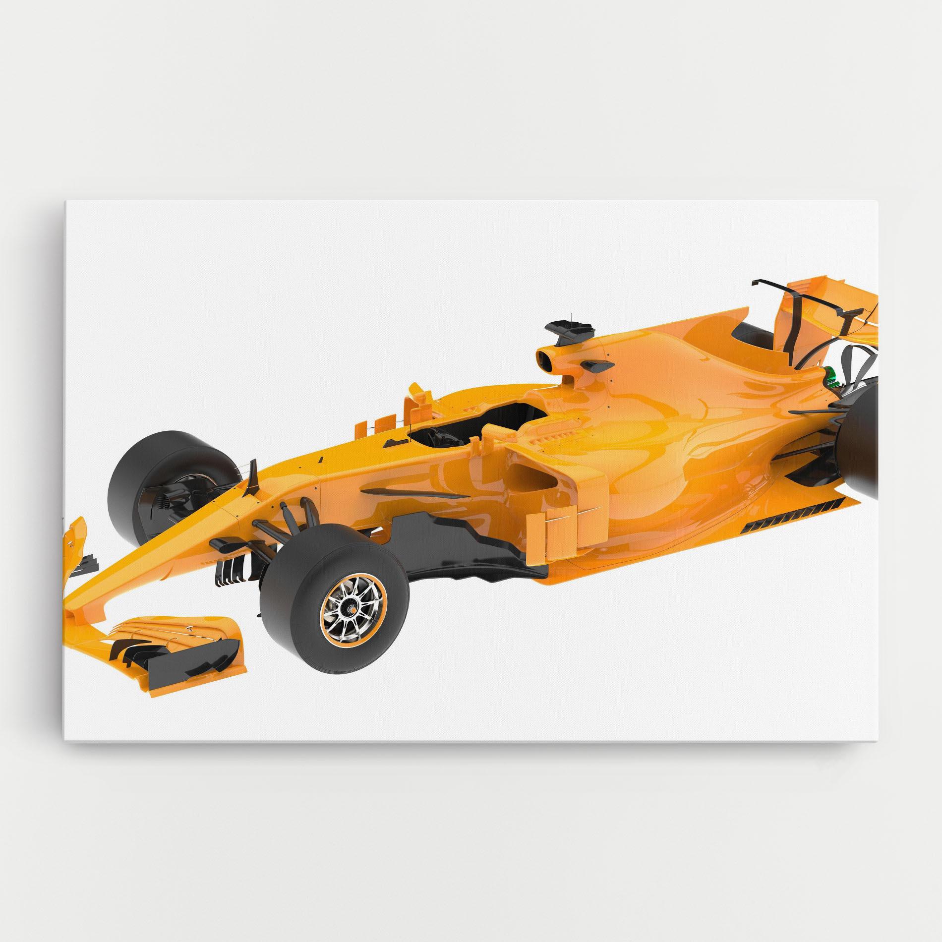 Leinwandbild Yellow F1 Toy mockup 0