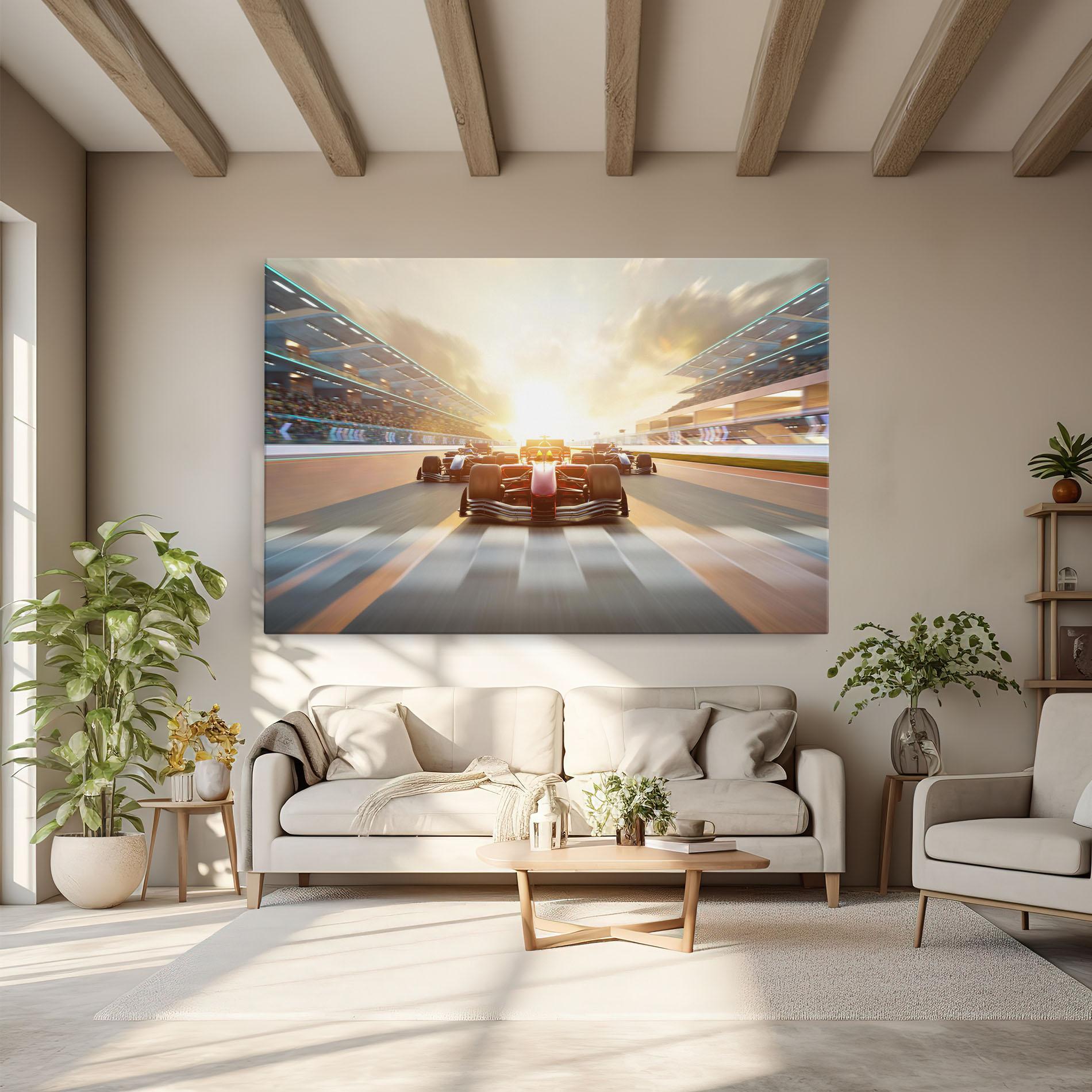 Leinwandbild F1 Winning mockup 6