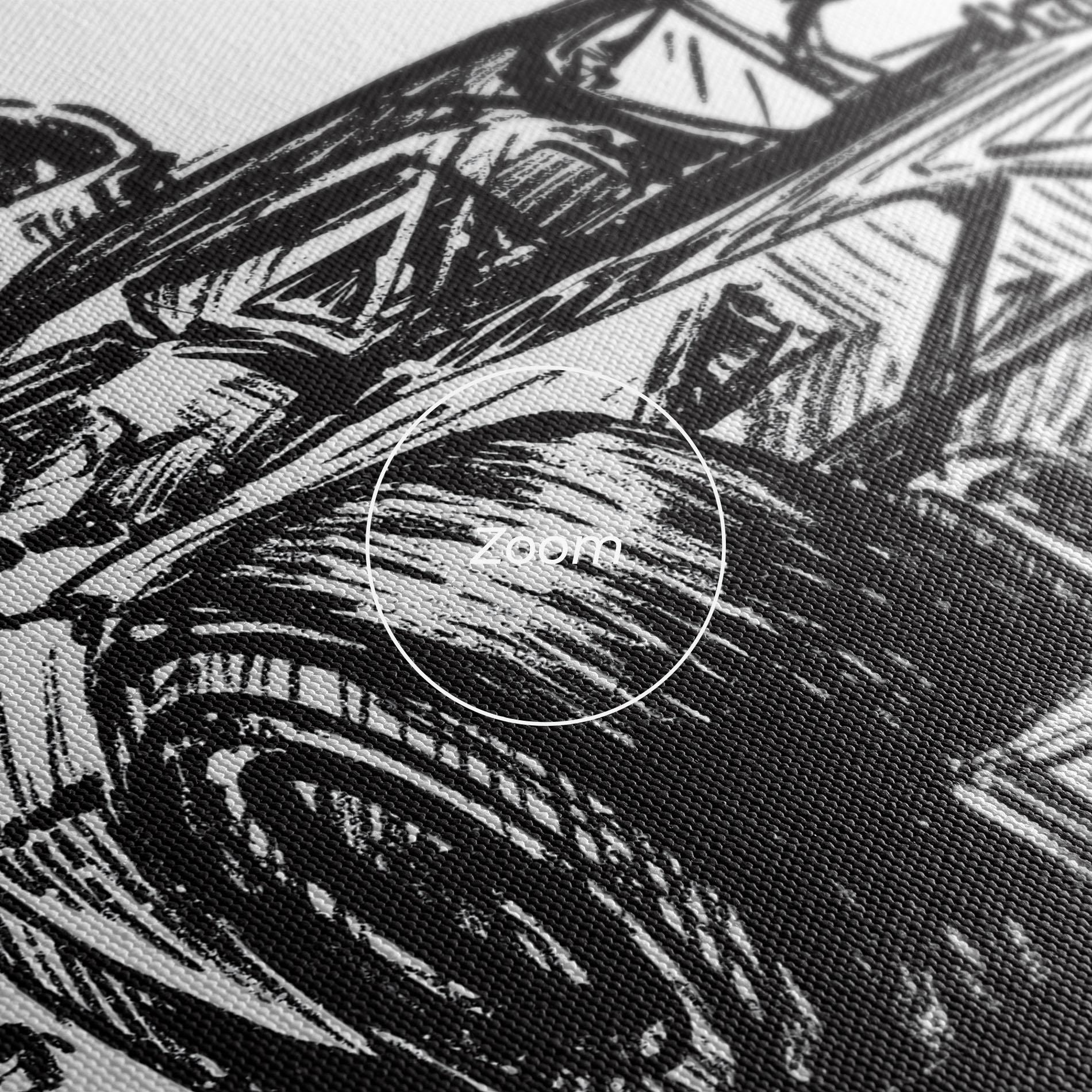 Leinwandbild Black Line F1 mockup 3