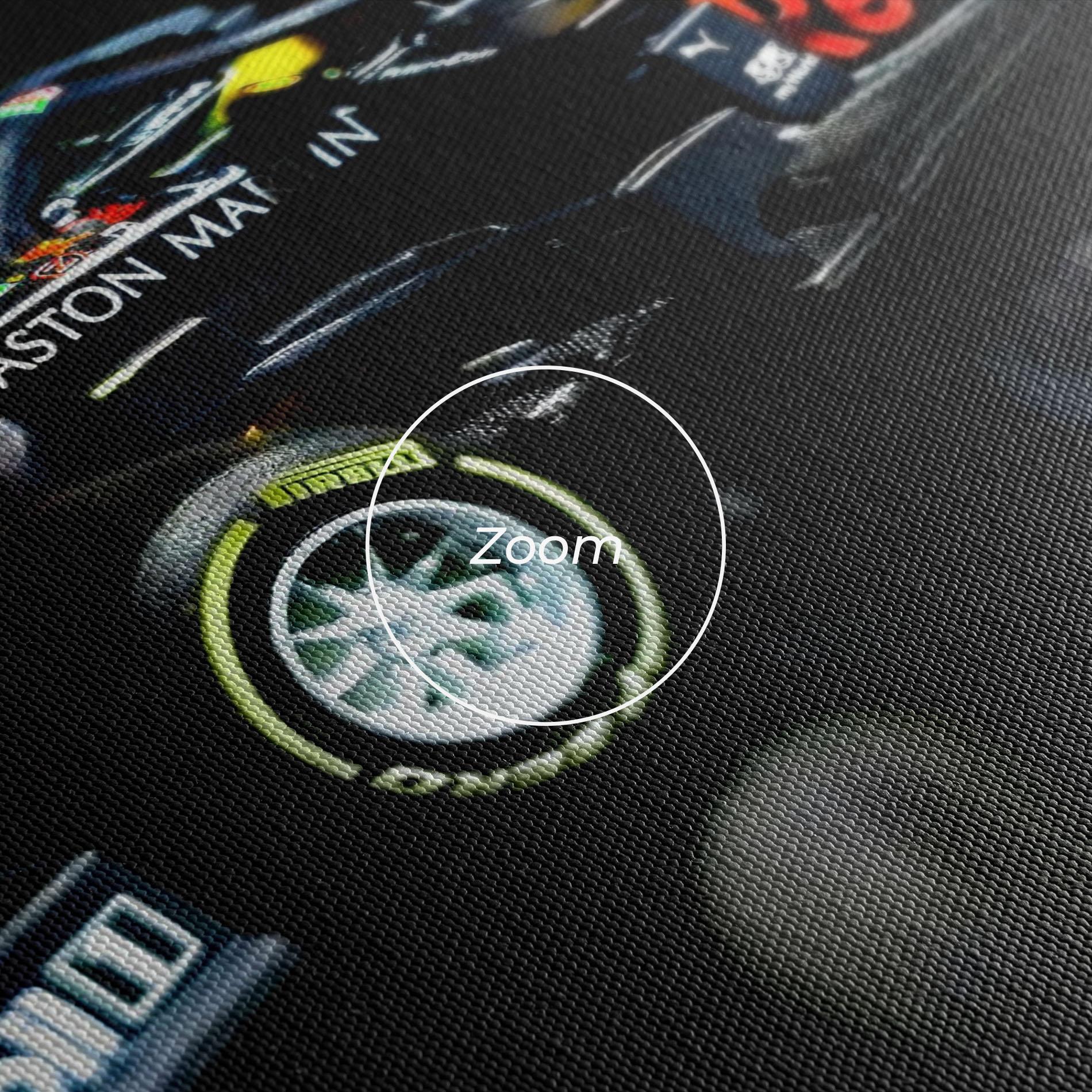 Leinwandbild Black Yellow F1 mockup 3