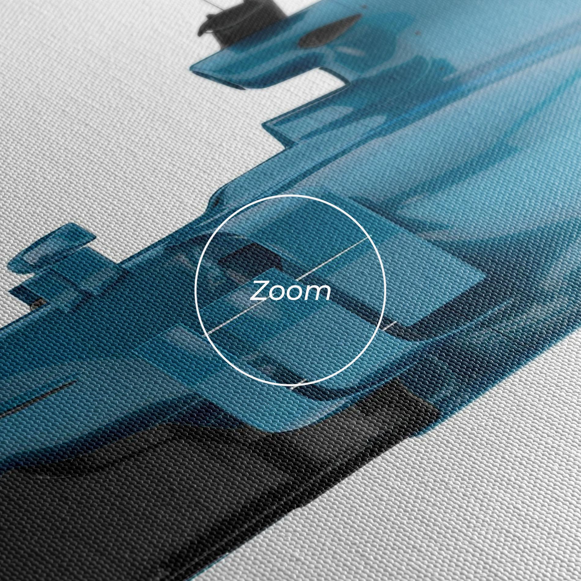 Leinwandbild Blue F1 Toy mockup 3