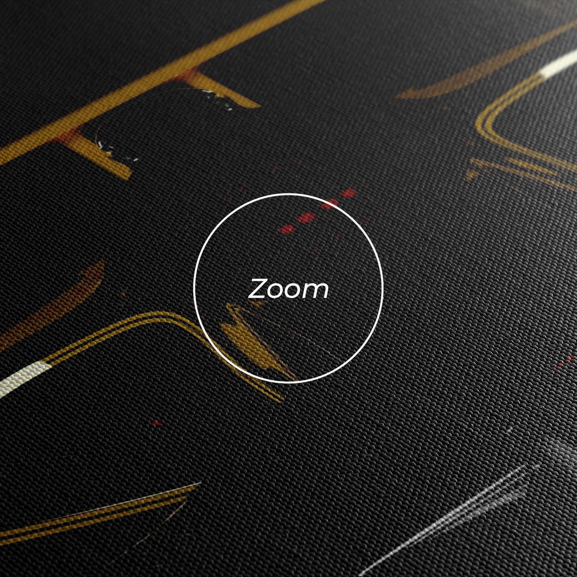 Leinwandbild Dark F1 Car mockup 3