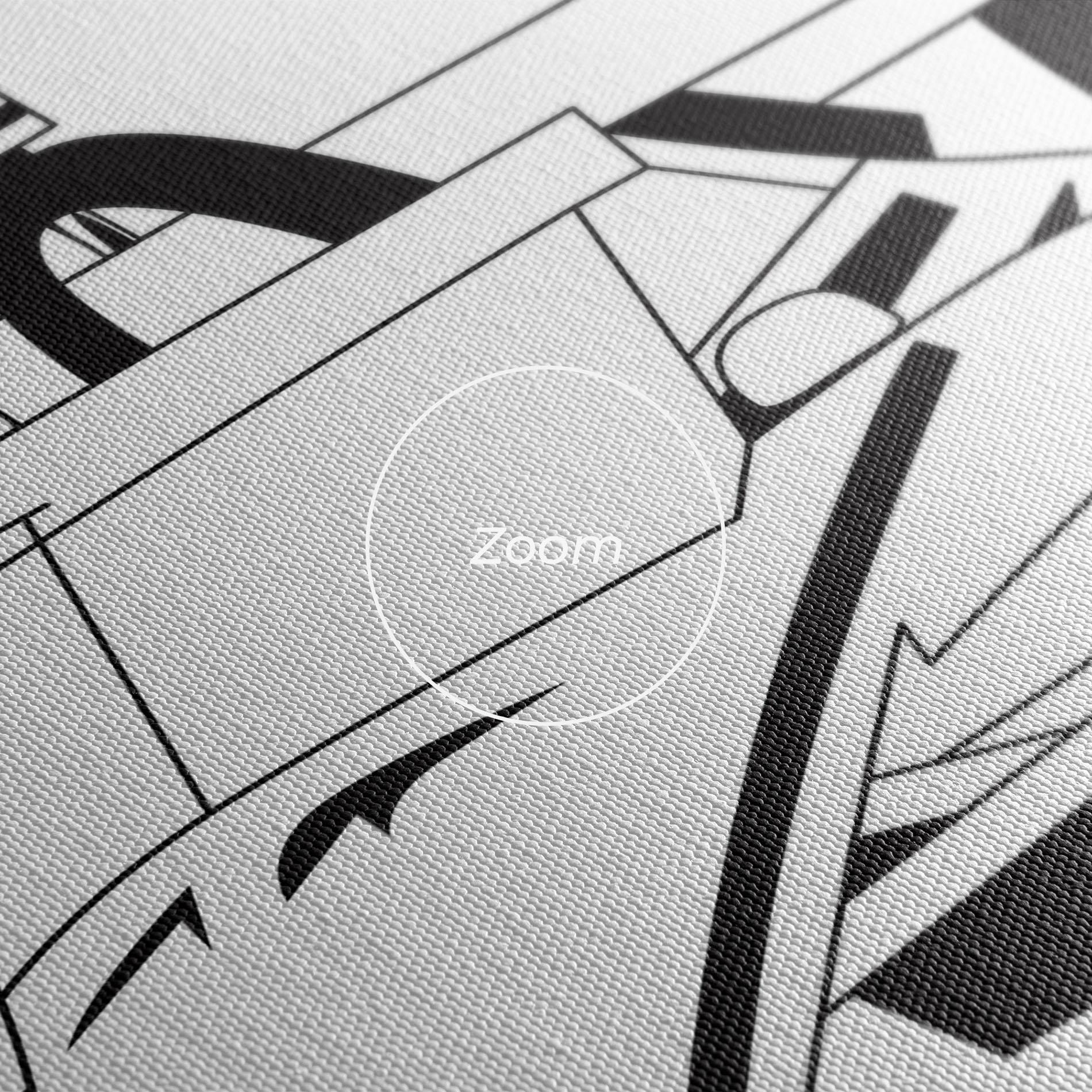 Leinwandbild Grand Prix Cars mockup 3