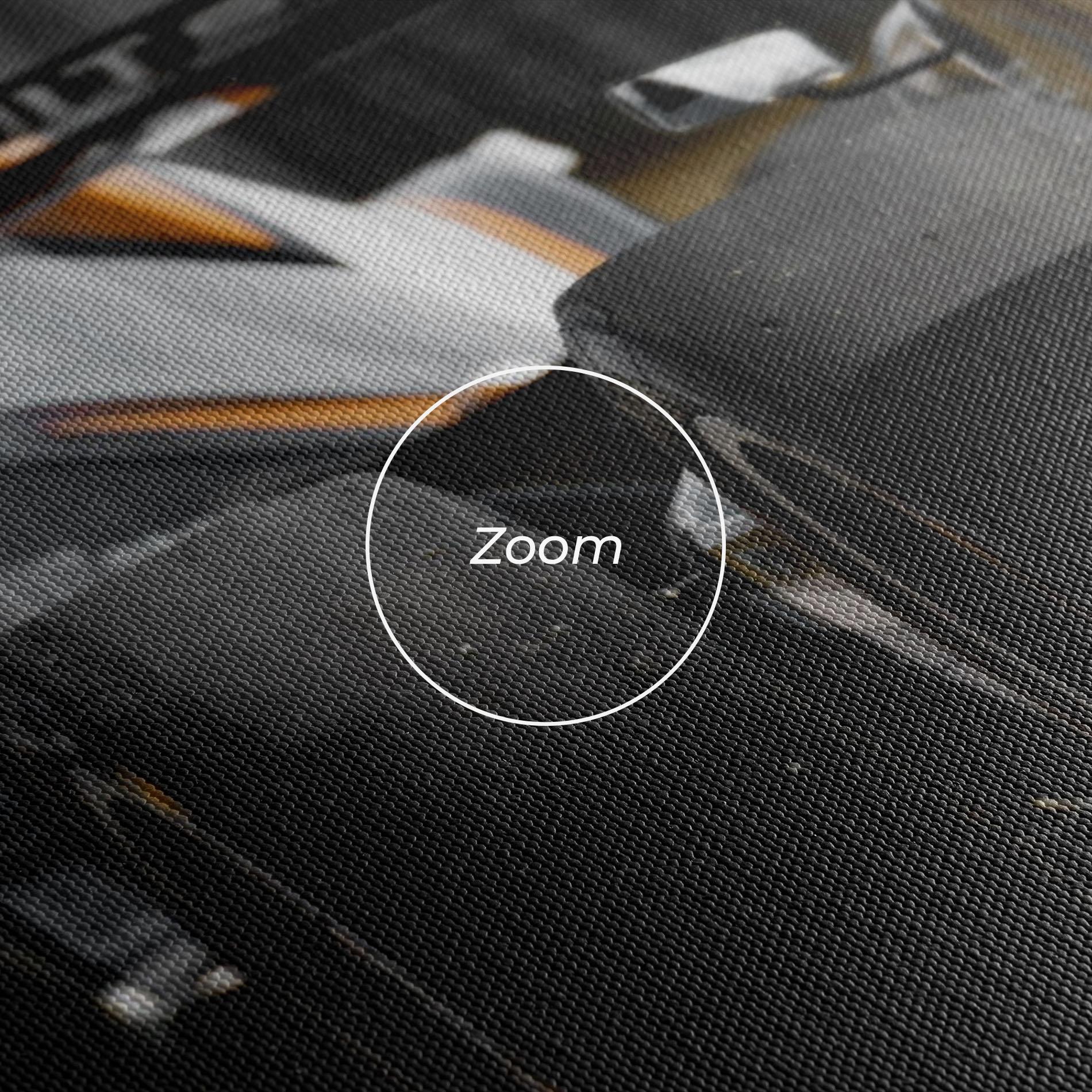 Leinwandbild Grey F1 Cars mockup 3