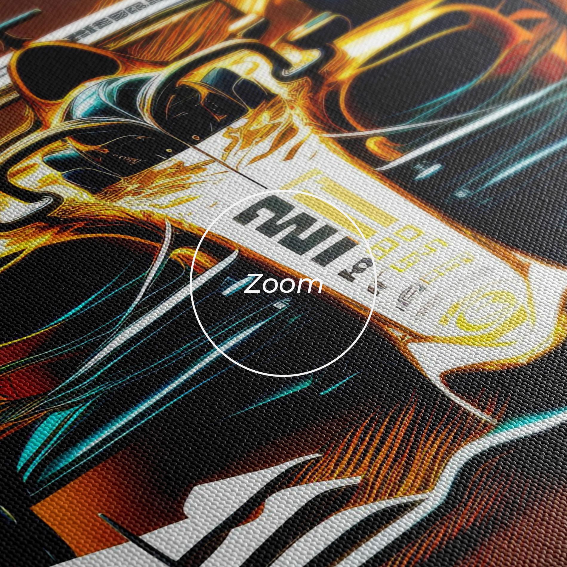 Leinwandbild Orange Racing Car mockup 3