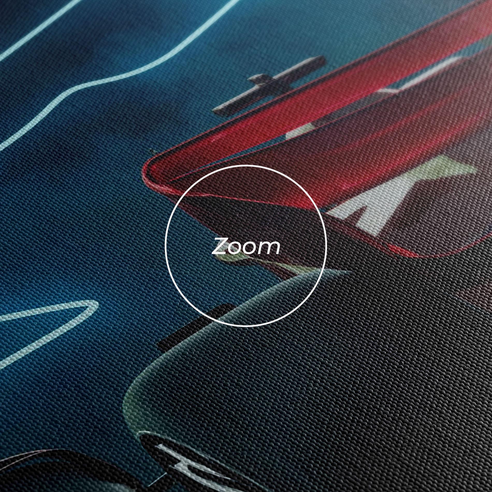 Leinwandbild Race Car F1 mockup 3