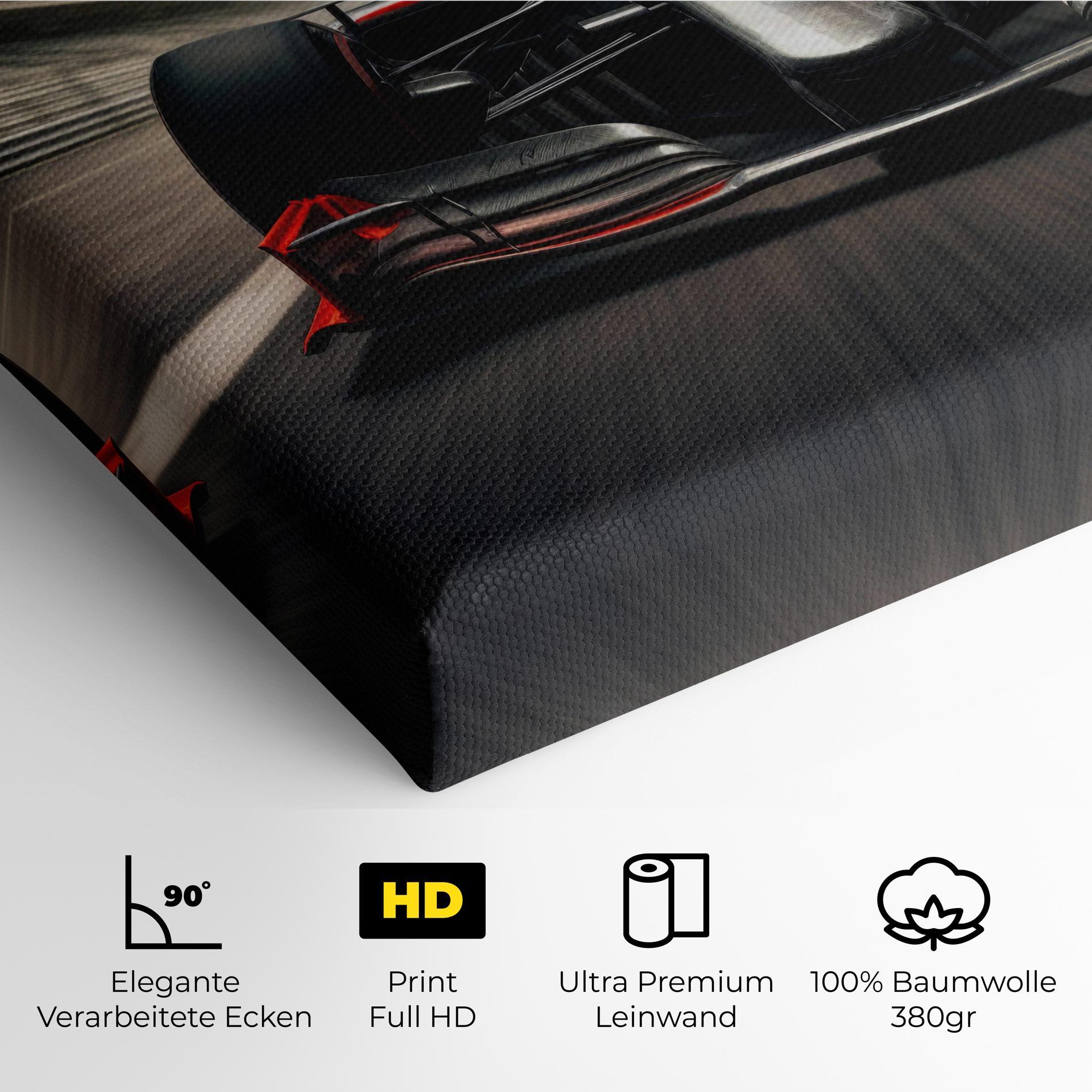 Leinwandbild Black Red F1 mockup 4