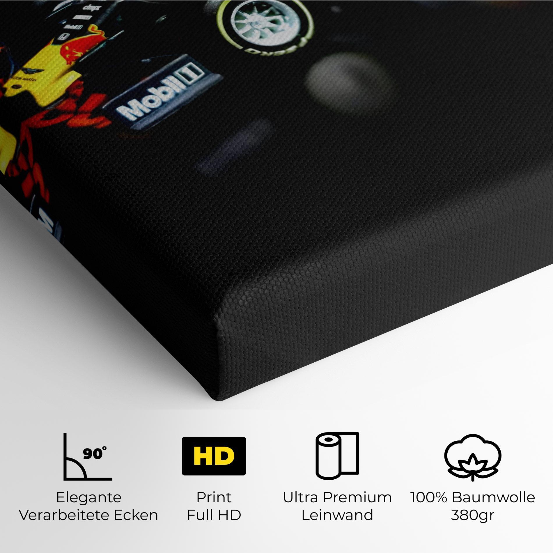 Leinwandbild Black Yellow F1 mockup 4