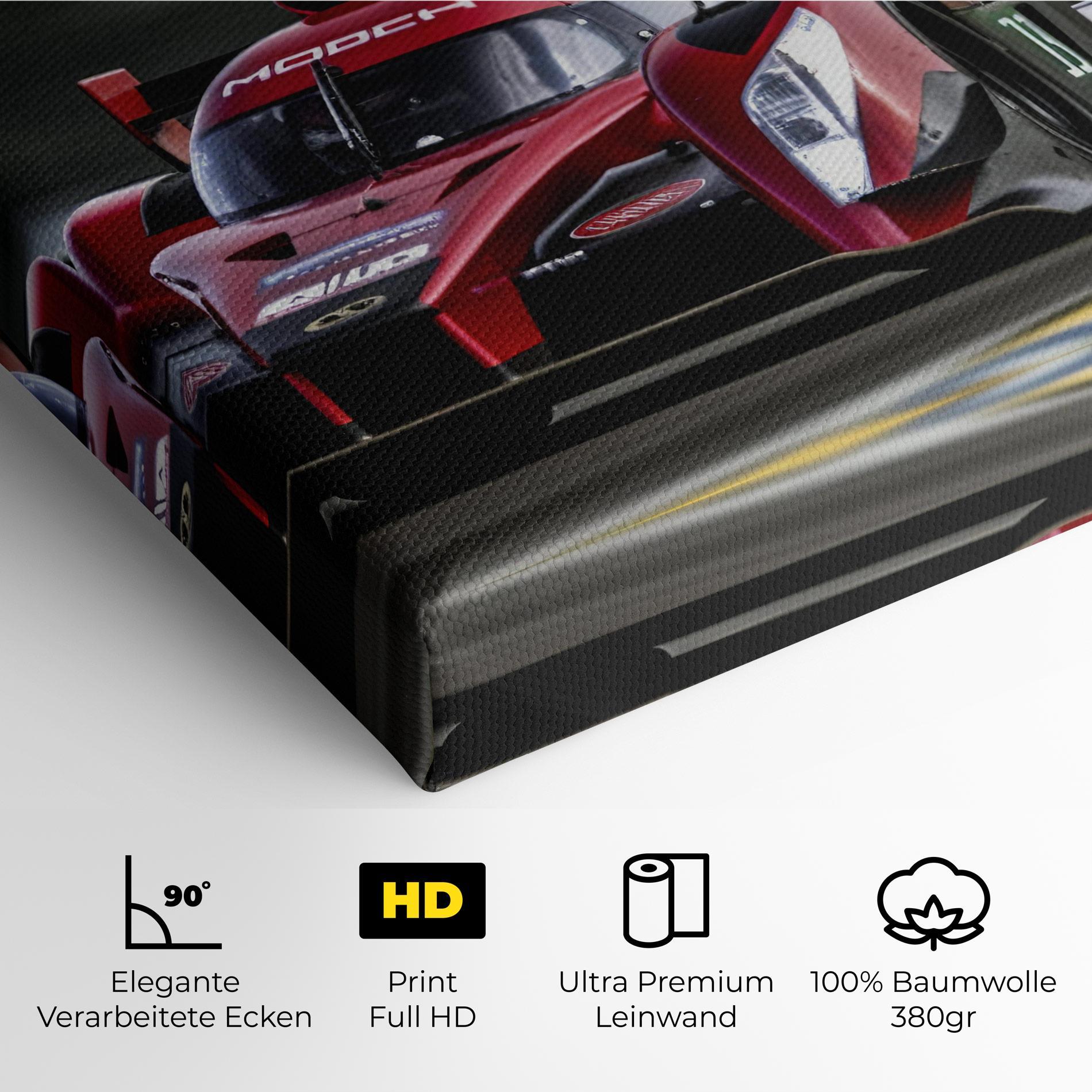 Leinwandbild Red Racing Cars mockup 4