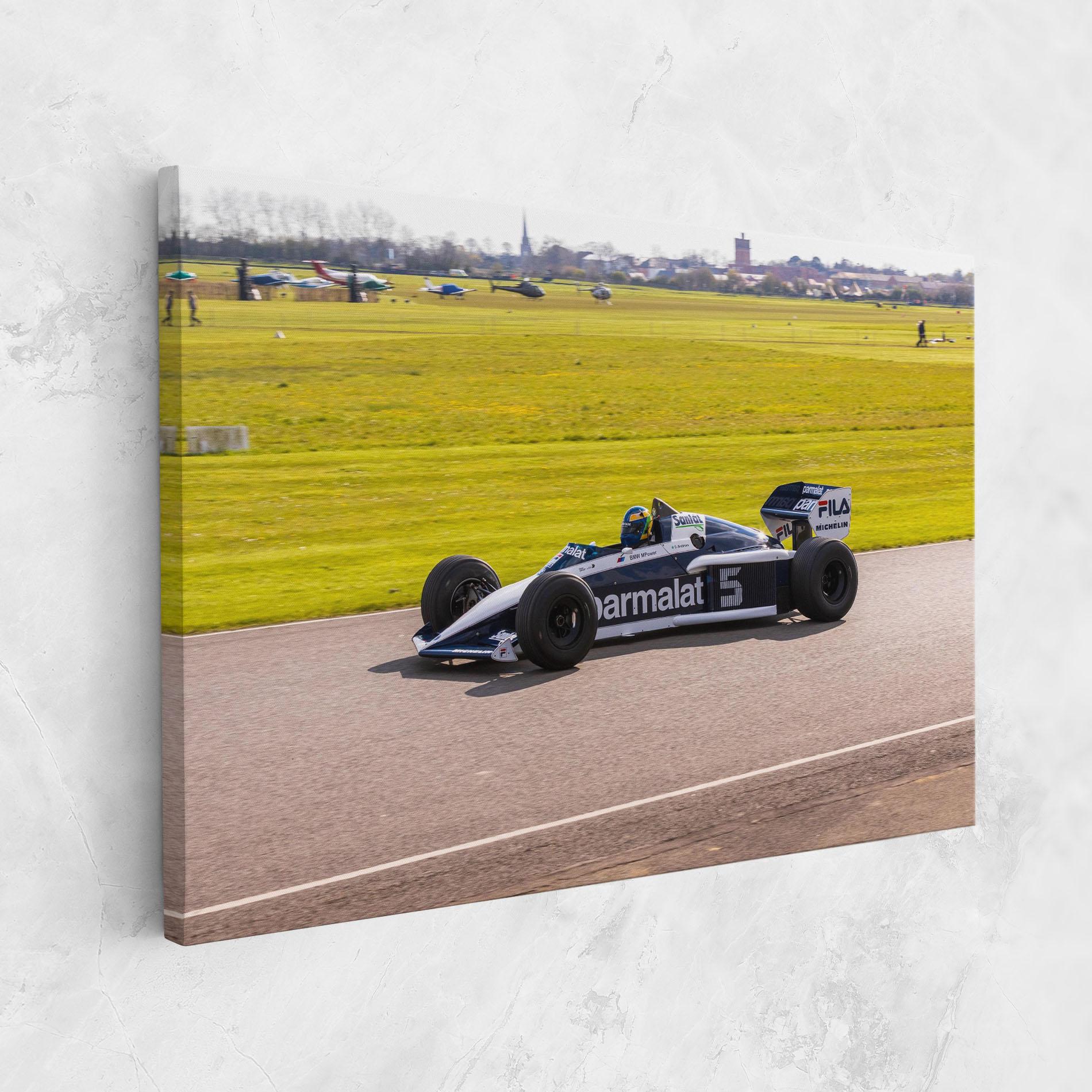 Leinwandbild Black F1 Car mockup 1