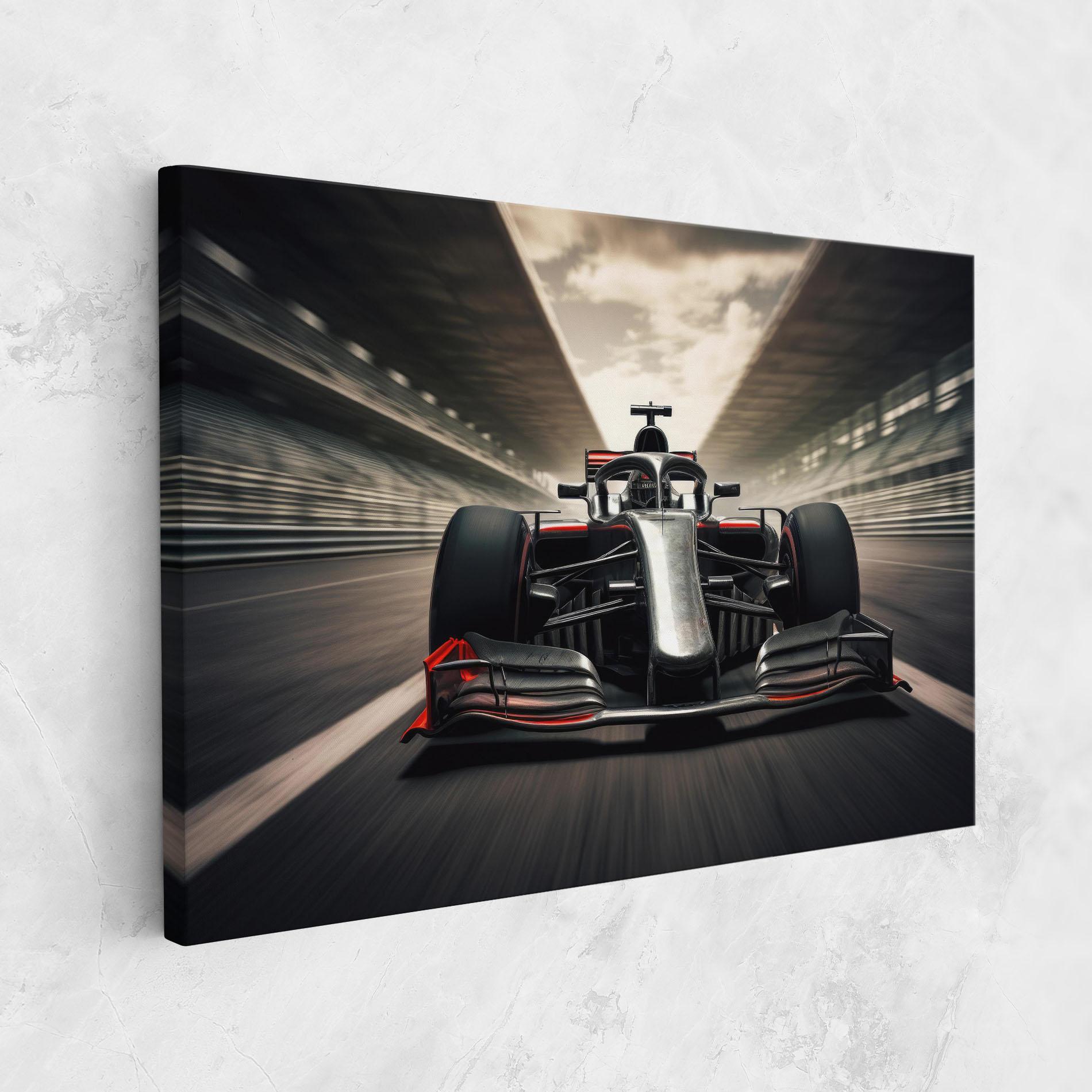 Leinwandbild Black Red F1 mockup 1