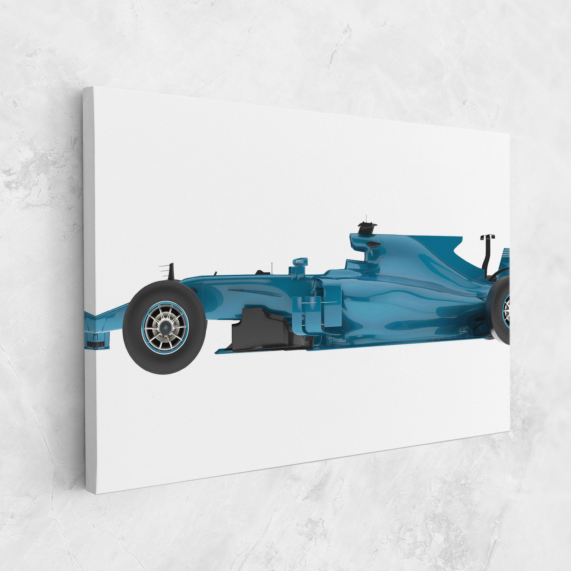 Leinwandbild Blue F1 Toy mockup 1