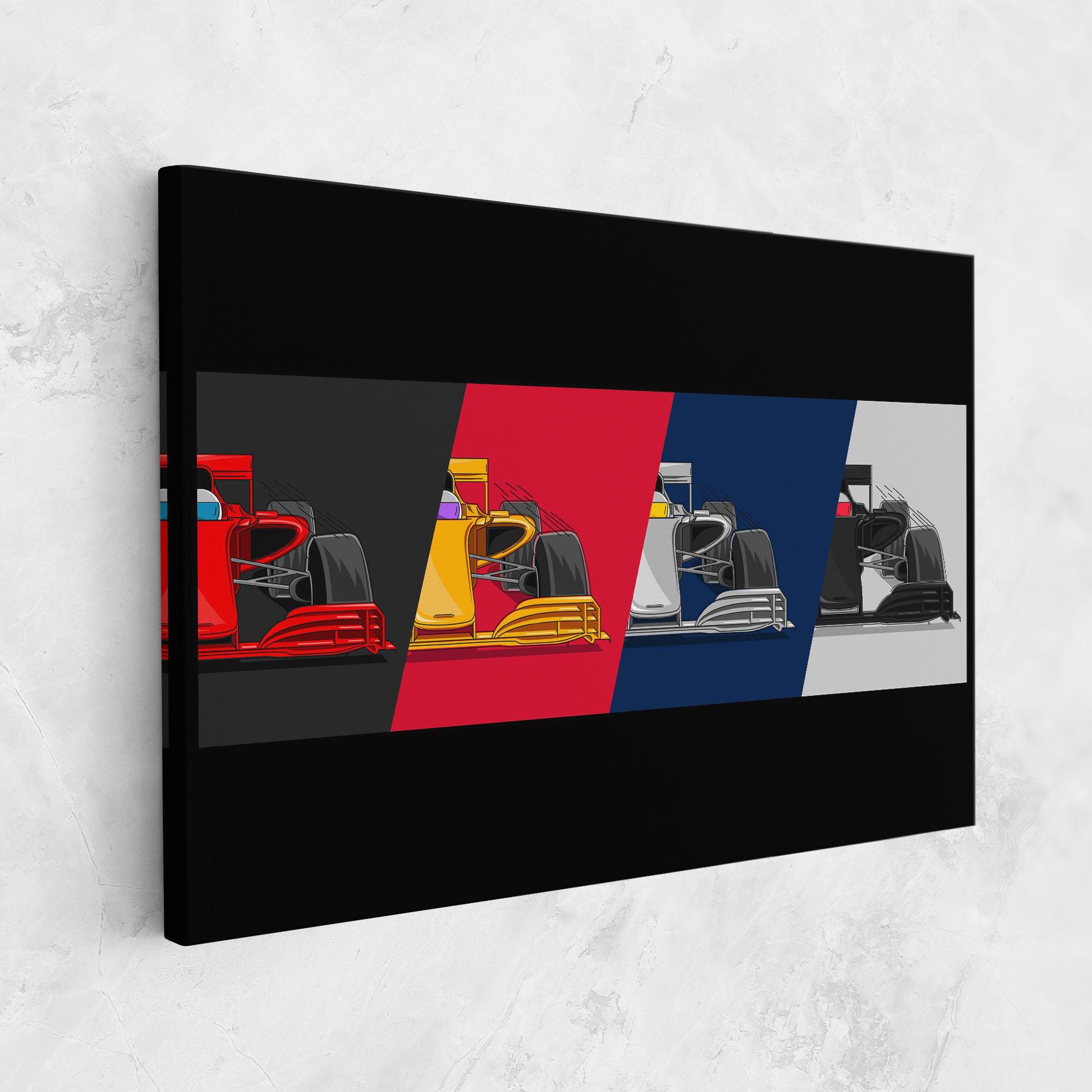 Leinwandbild F1 Cars mockup 1